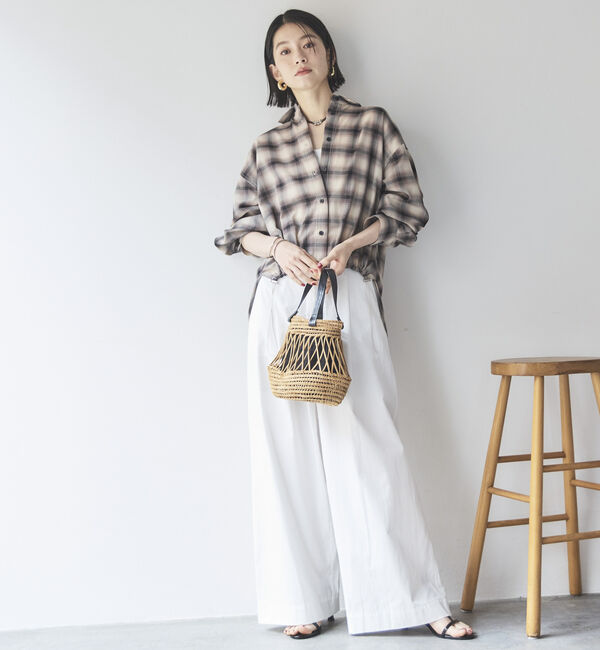 Doux archives「タックワイドパンツ」|チノ|