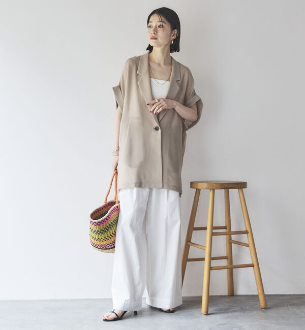 Doux archives「タックワイドパンツ」|チノ|