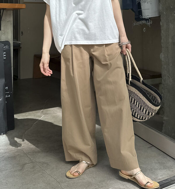 Doux archives「タックワイドパンツ」|チノ|