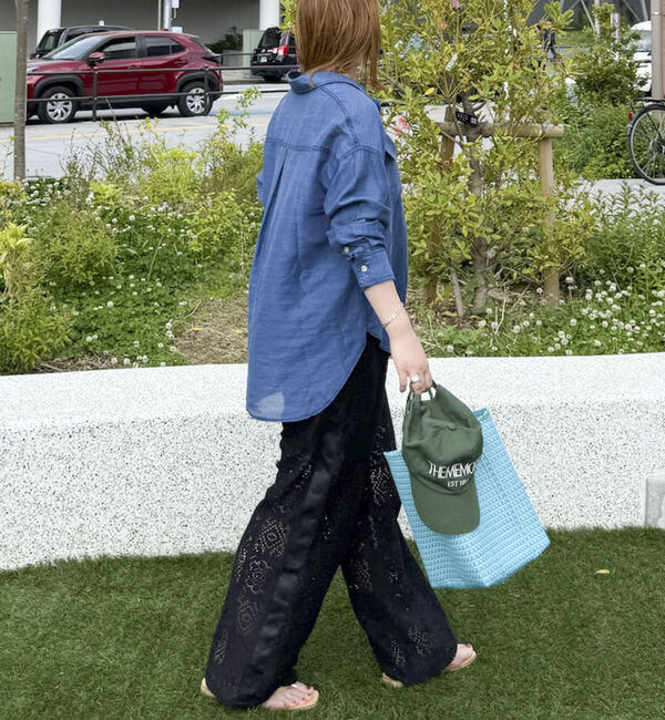 Doux archives「サイドラインレースパンツ」|チノ|