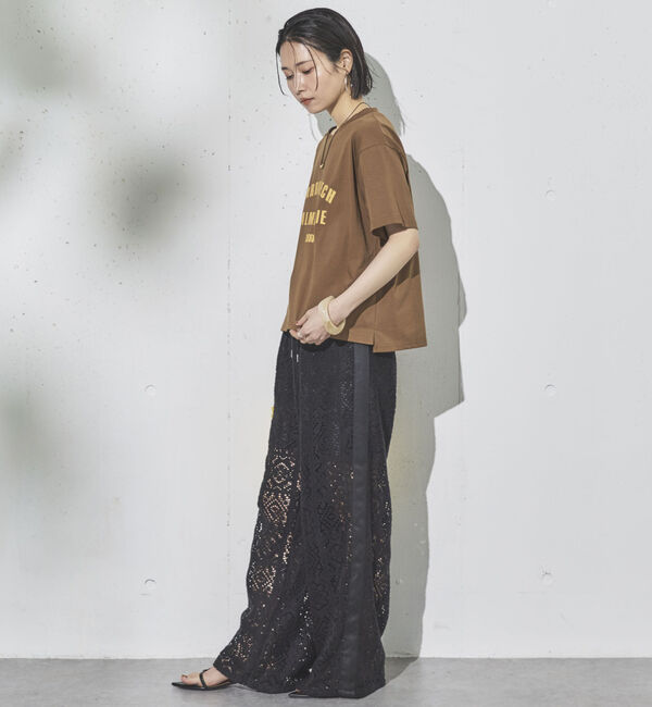 Doux archives「サイドラインレースパンツ」|チノ|