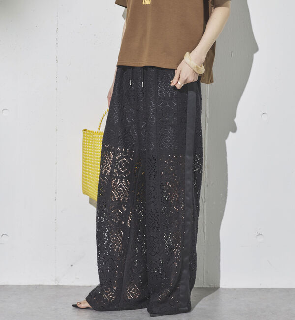 Doux archives「サイドラインレースパンツ」|チノ|