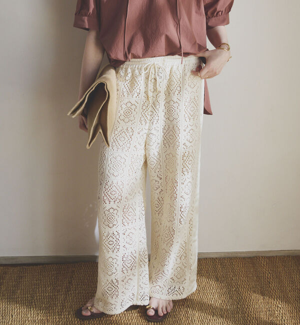 Doux archives「サイドラインレースパンツ」|チノ|