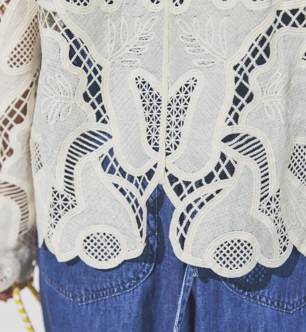 Doux archives「かぎ針レースカーディガン」|シャツ・ブラウス|