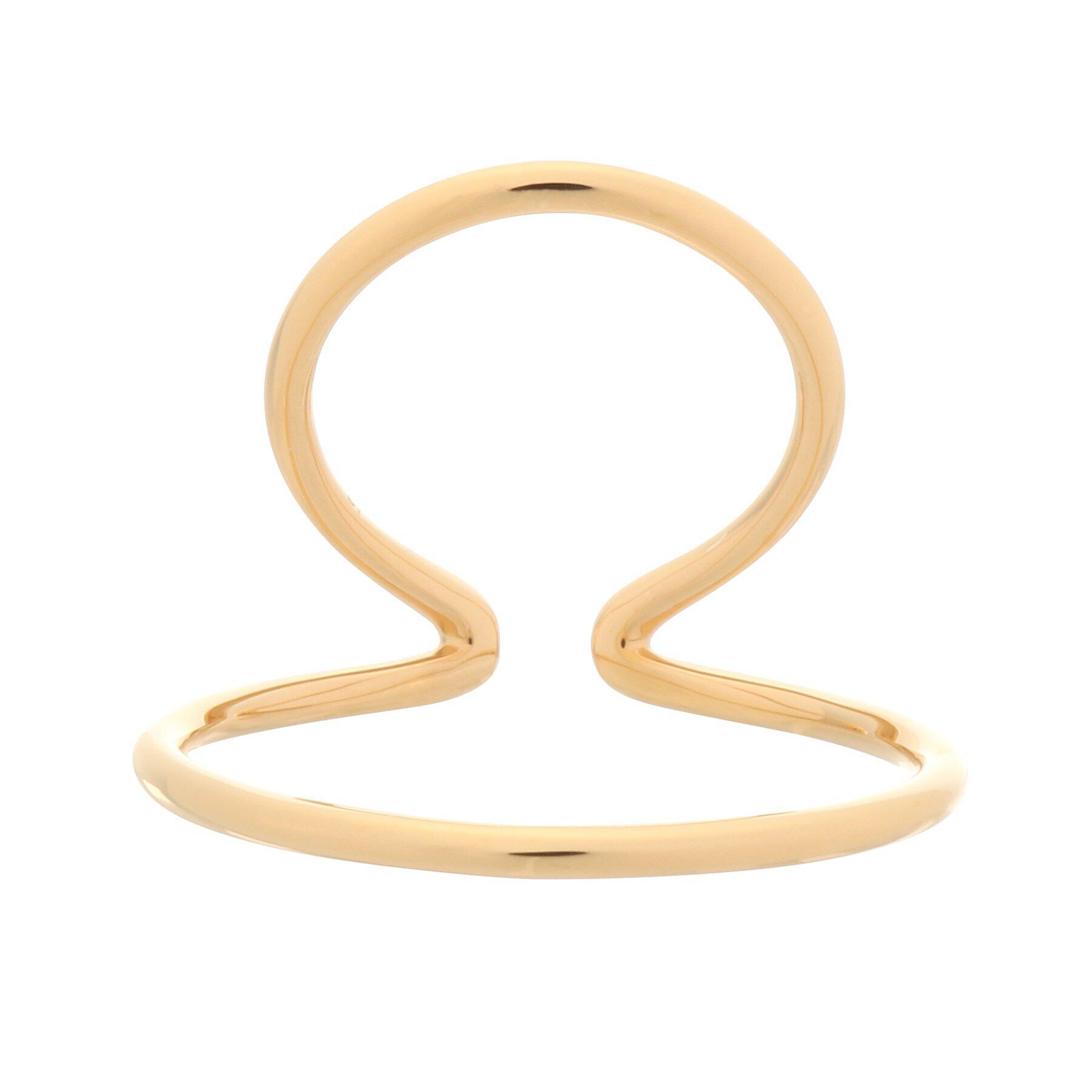 COCOSHNIK「シルバー ダブルフープ イヤーカフ GP」|イヤリング|