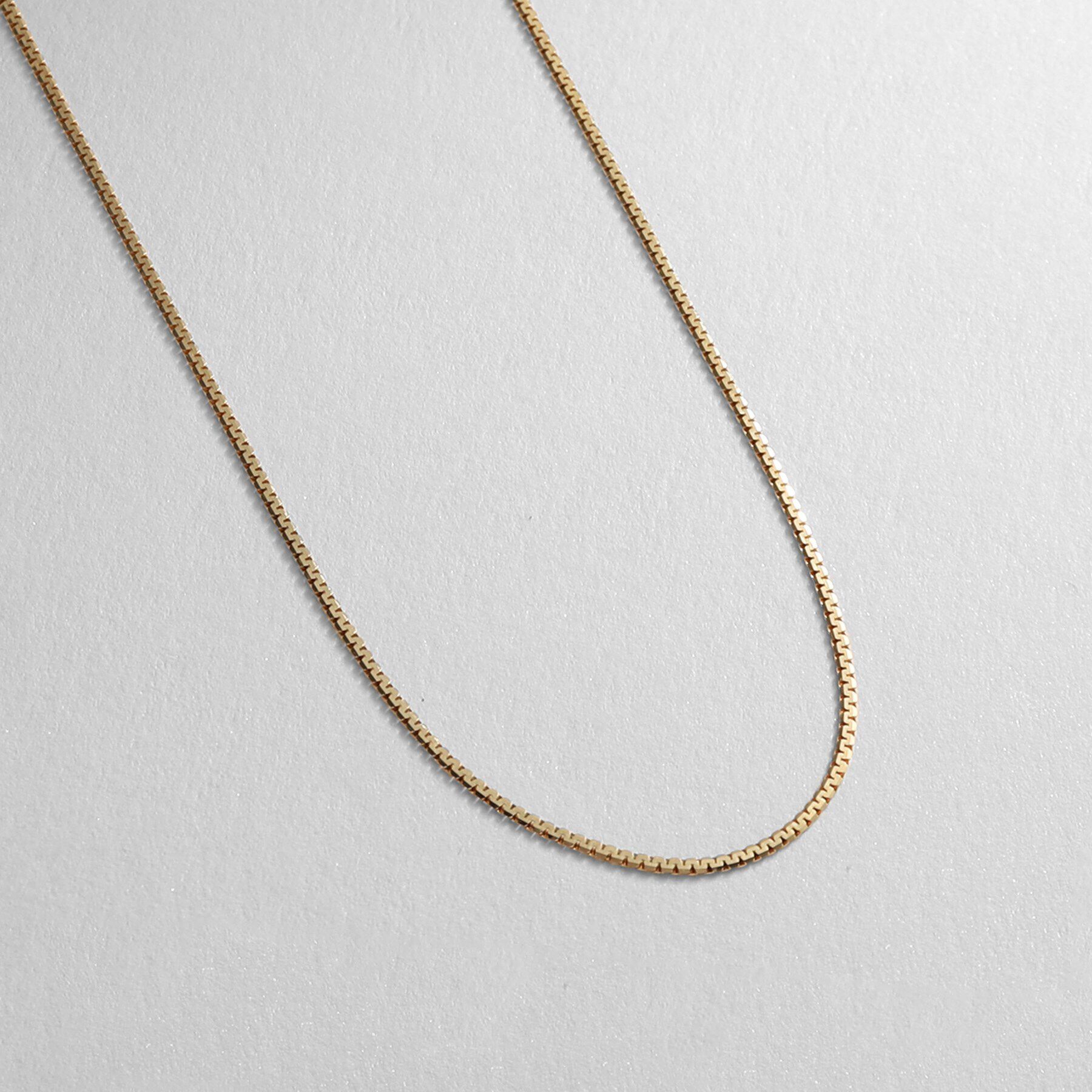 COCOSHNIK「K10ベネチアンフラット ネックレス（60cm）」|ネックレス|