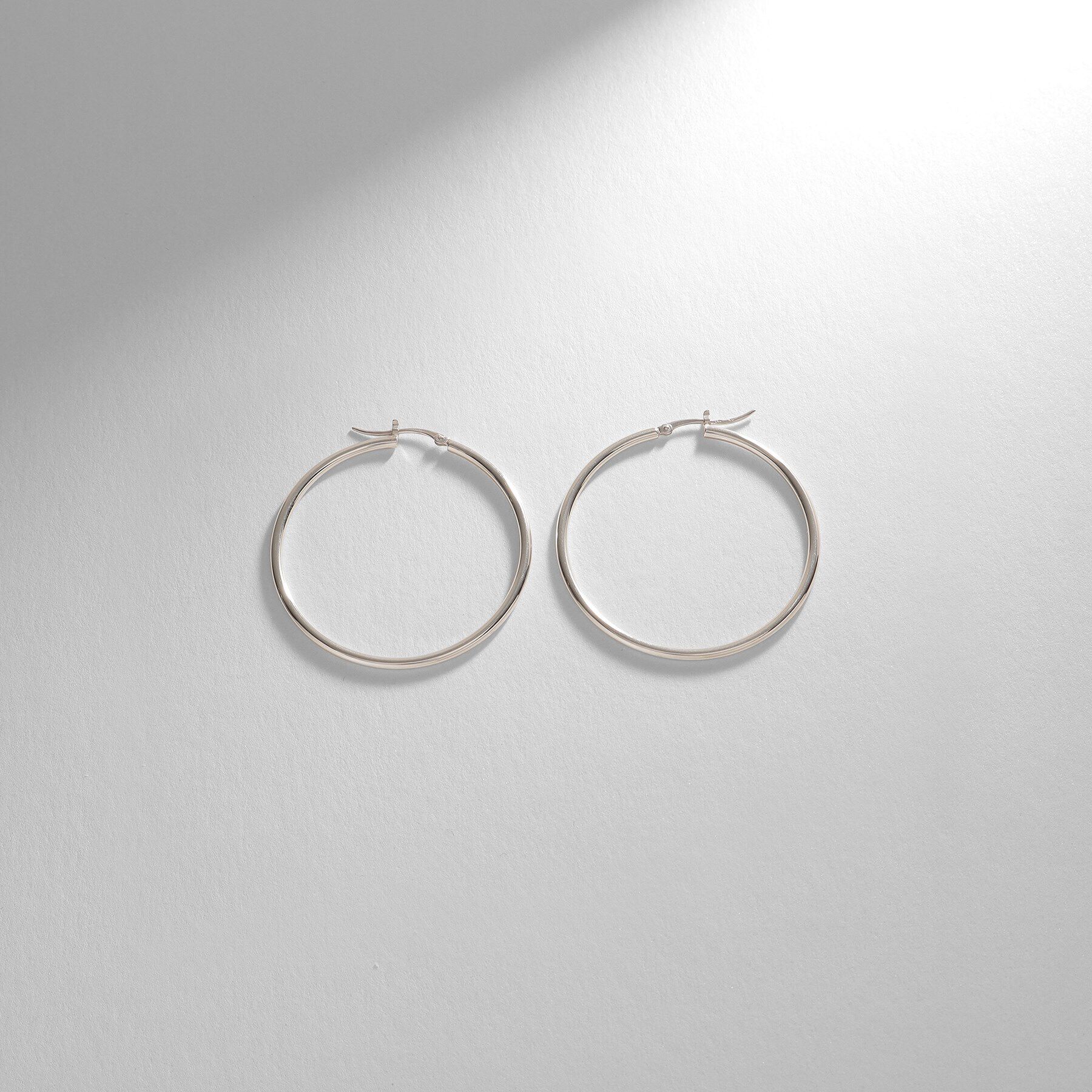 COCOSHNIK ONKITSCH「シルバー ソリッドフープピアスL」|ピアス|