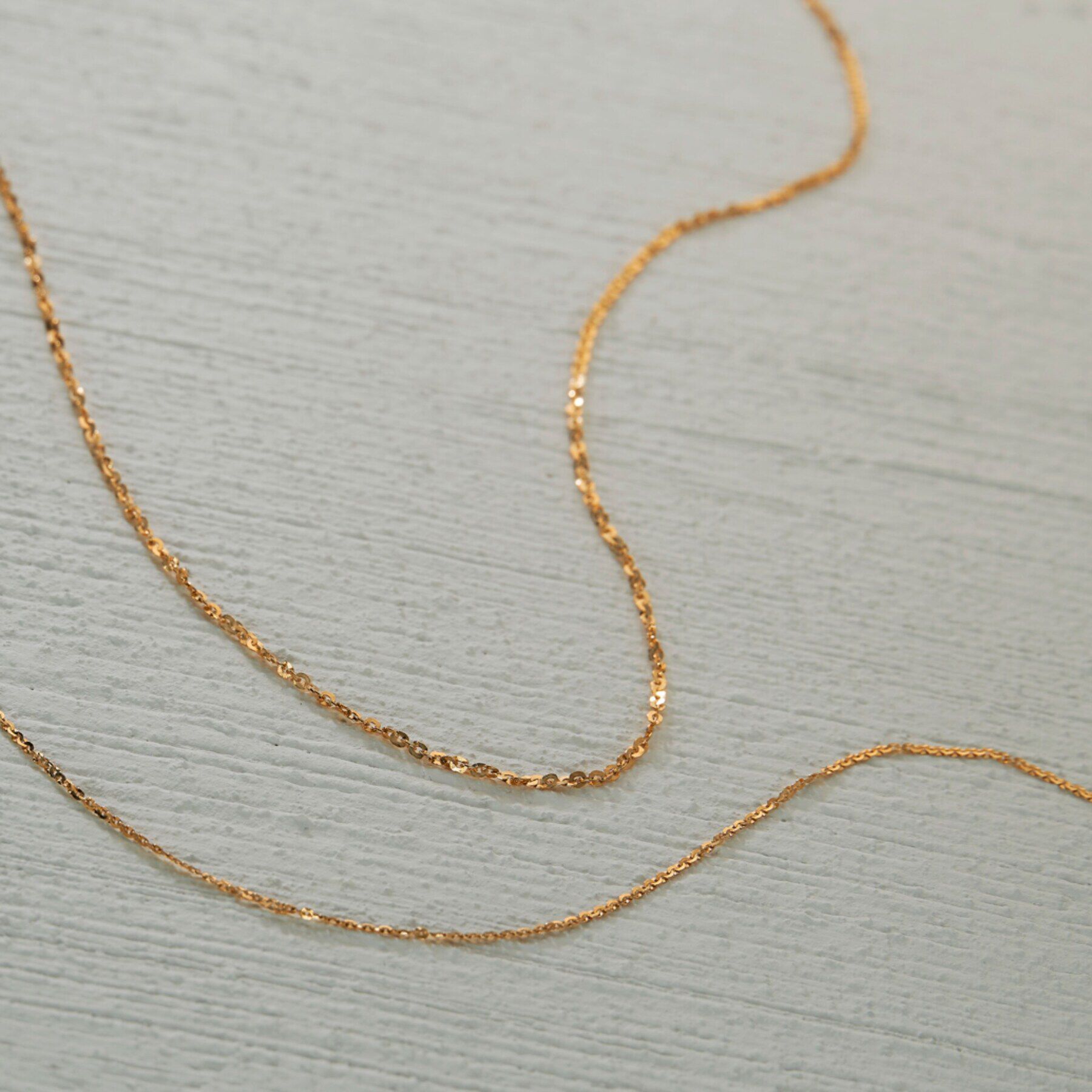 COCOSHNIK「K18フレスコフラットチェーン ネックレス太60cm」|ネックレス|