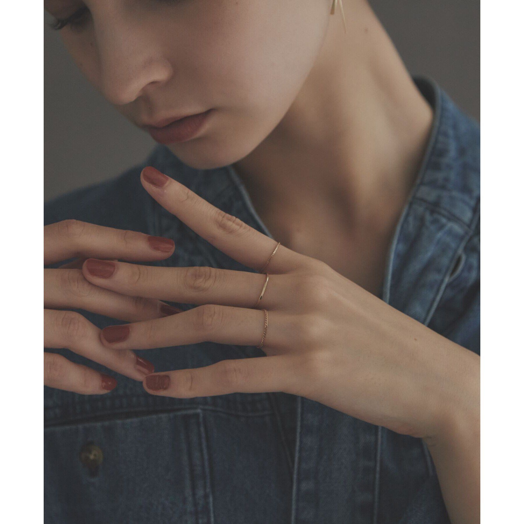 COCOSHNIK ONKITSCH「K10スキニーリング スクリュー」|リング|