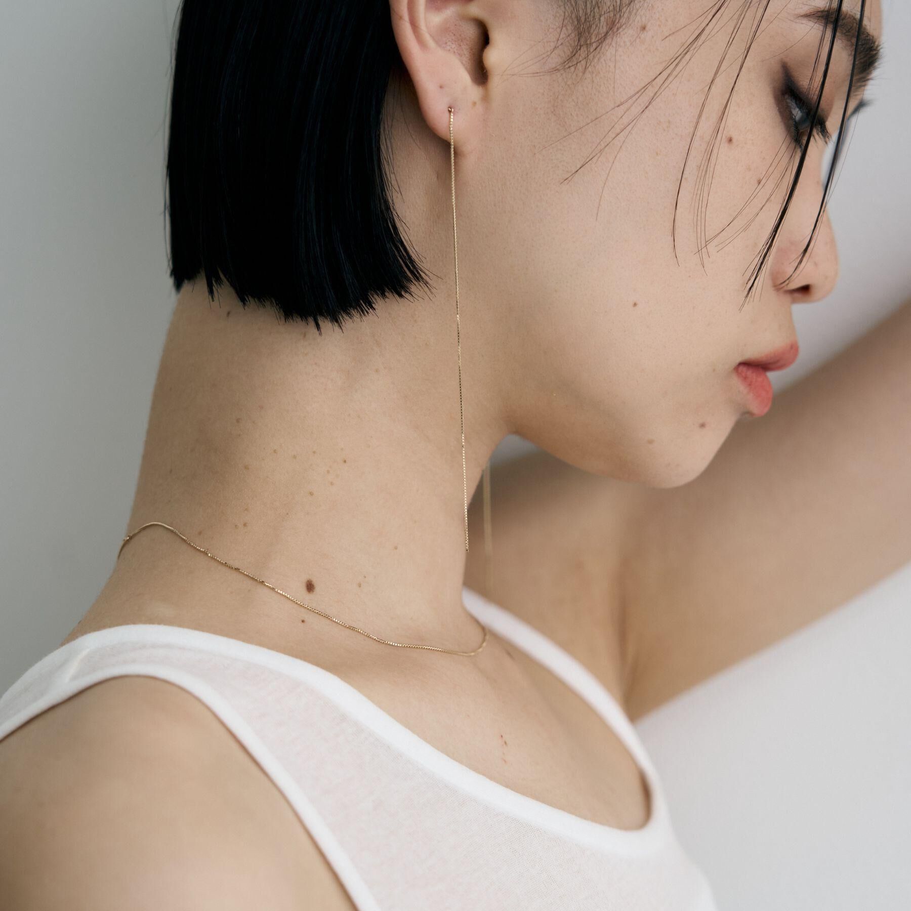 COCOSHNIK ONKITSCH「K10チェーンピアス ベネチアン」|ピアス|