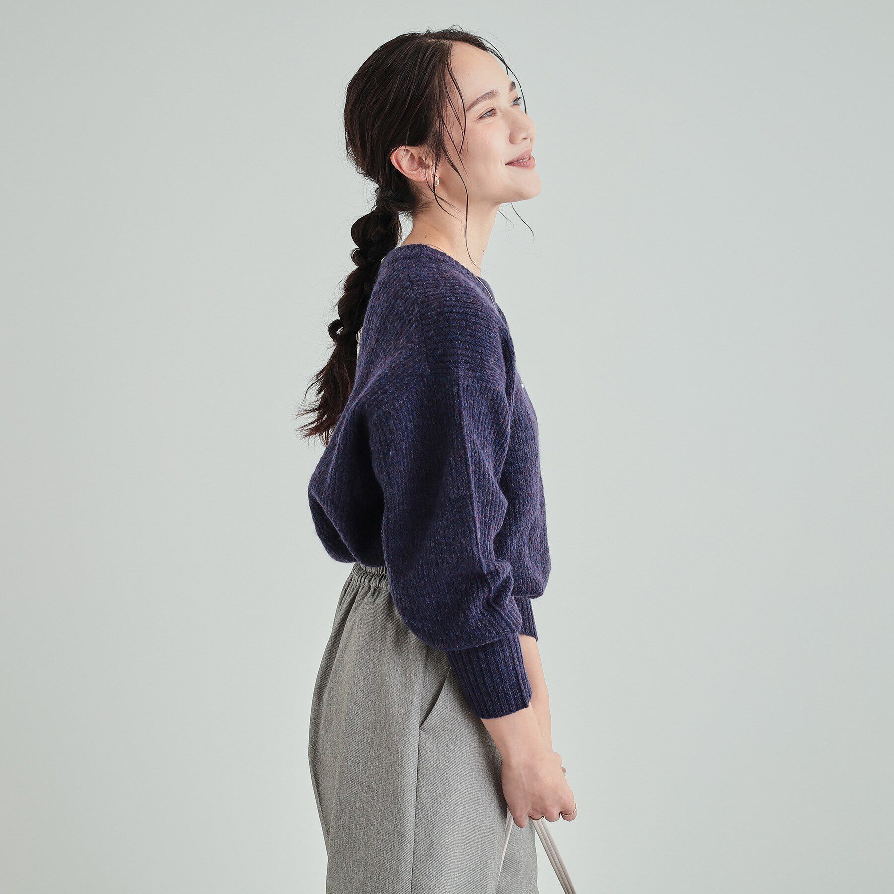 SHOO･LA･RUE「【高レビュー】大人フェミニン ふわふわ畦編み ゆるニット」|ニット・セーター|