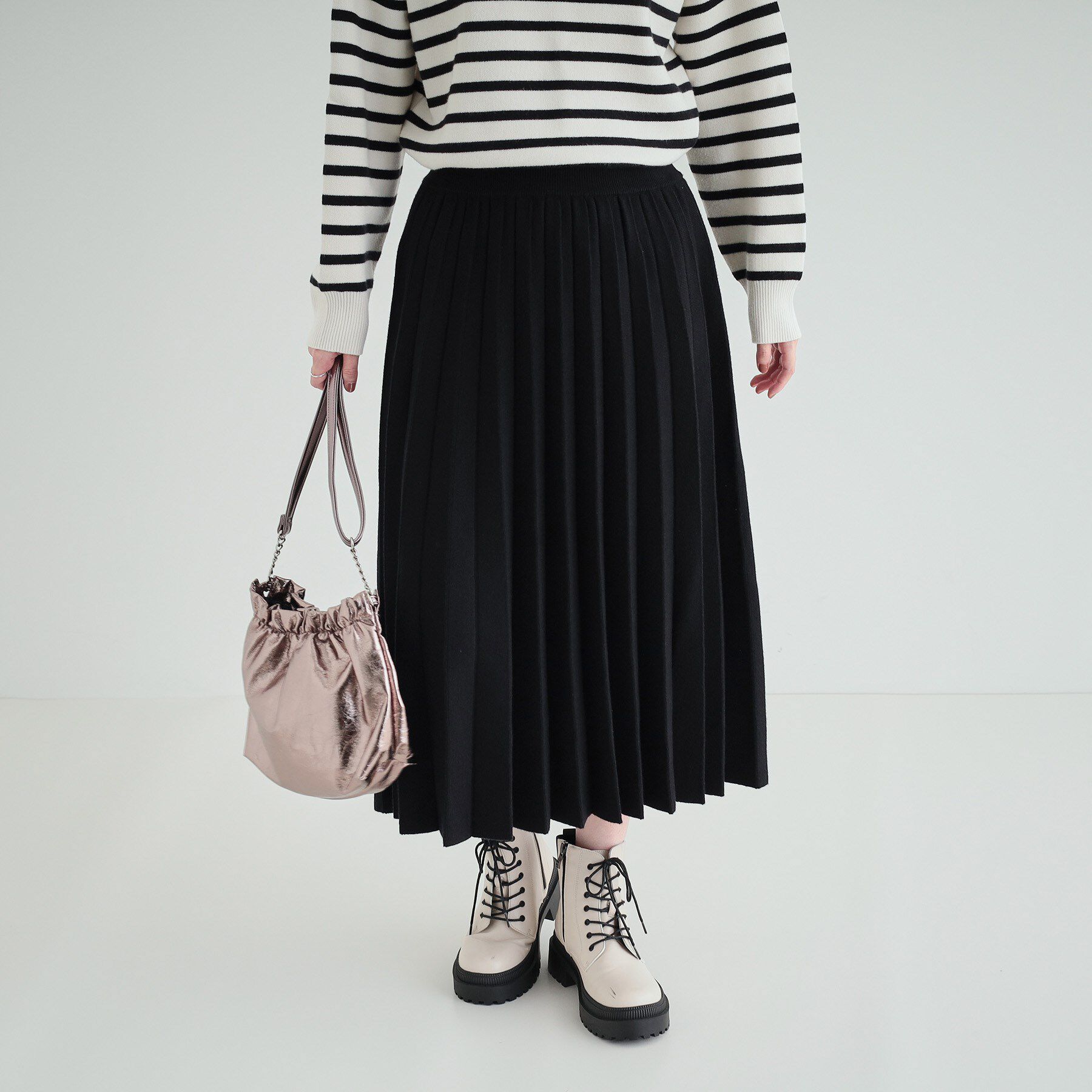 SHOO･LA･RUE「【高レビュー/洗える/セットアップ可】女性らしさ際立つ もちもちニットスカート」|スカート|