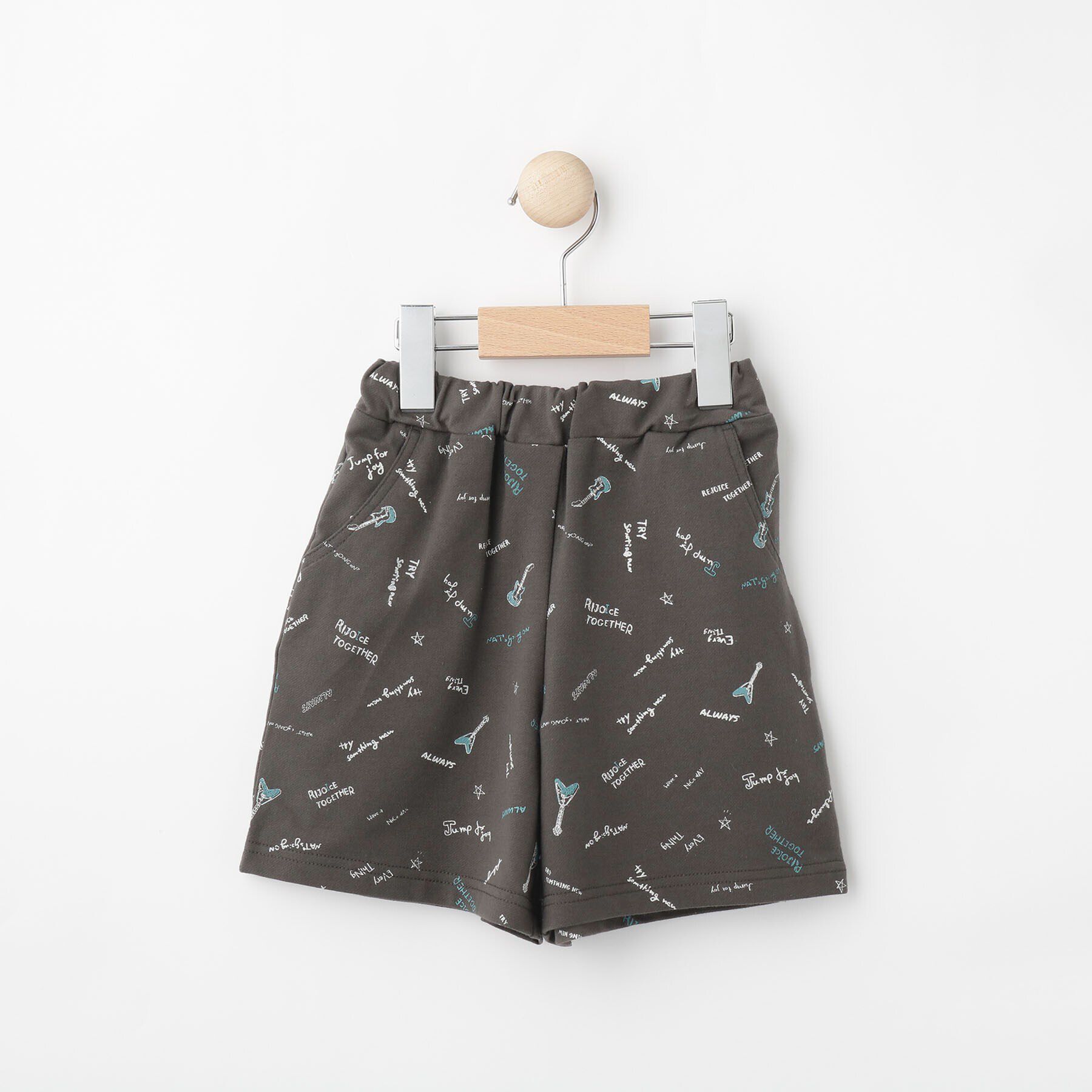 SHOO･LA･RUE「【100-150cm】総柄ハーフパンツ」|その他|チャコールグレー(1