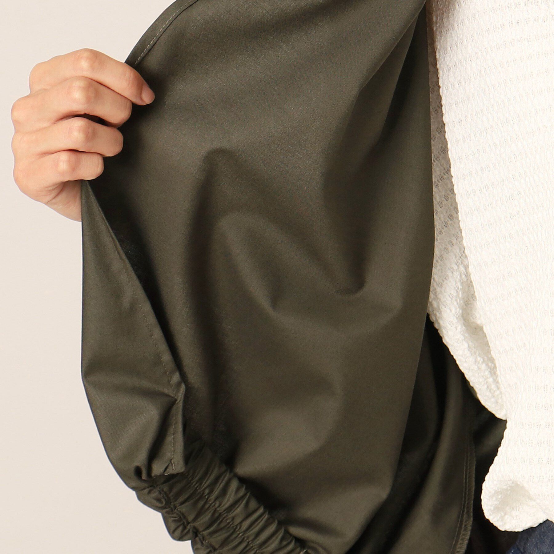 Dessin「【洗える】バルーンスリーブライトブルゾン」|カーディガン|