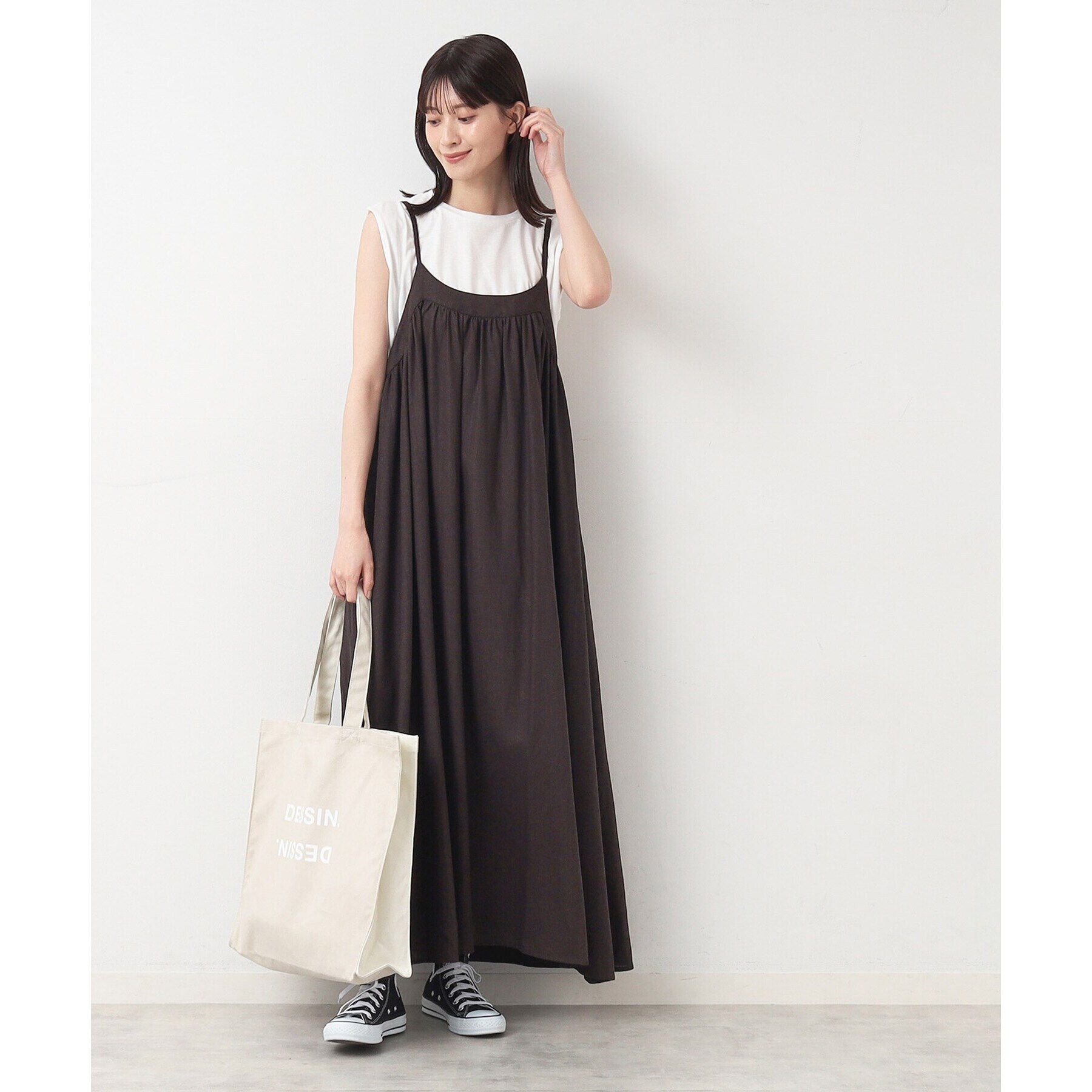 Dessin「【リンクコーデ・洗える】キャミドレス」|ワンピース|