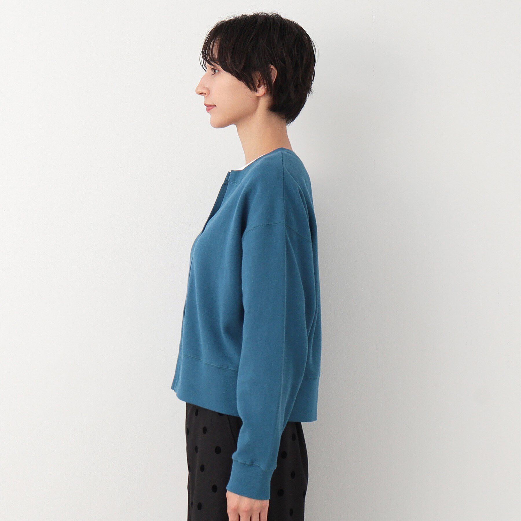 Dessin「【洗える】キーネックカットソーカーディガン」|カーディガン|