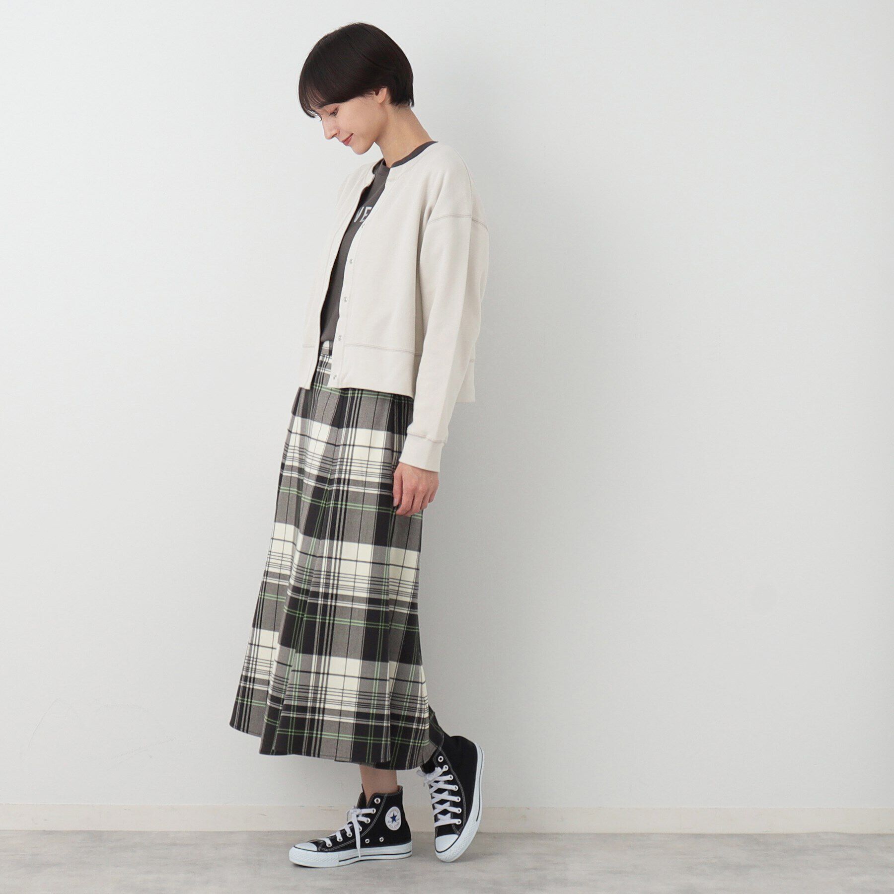 Dessin「【洗える】キーネックカットソーカーディガン」|カーディガン|