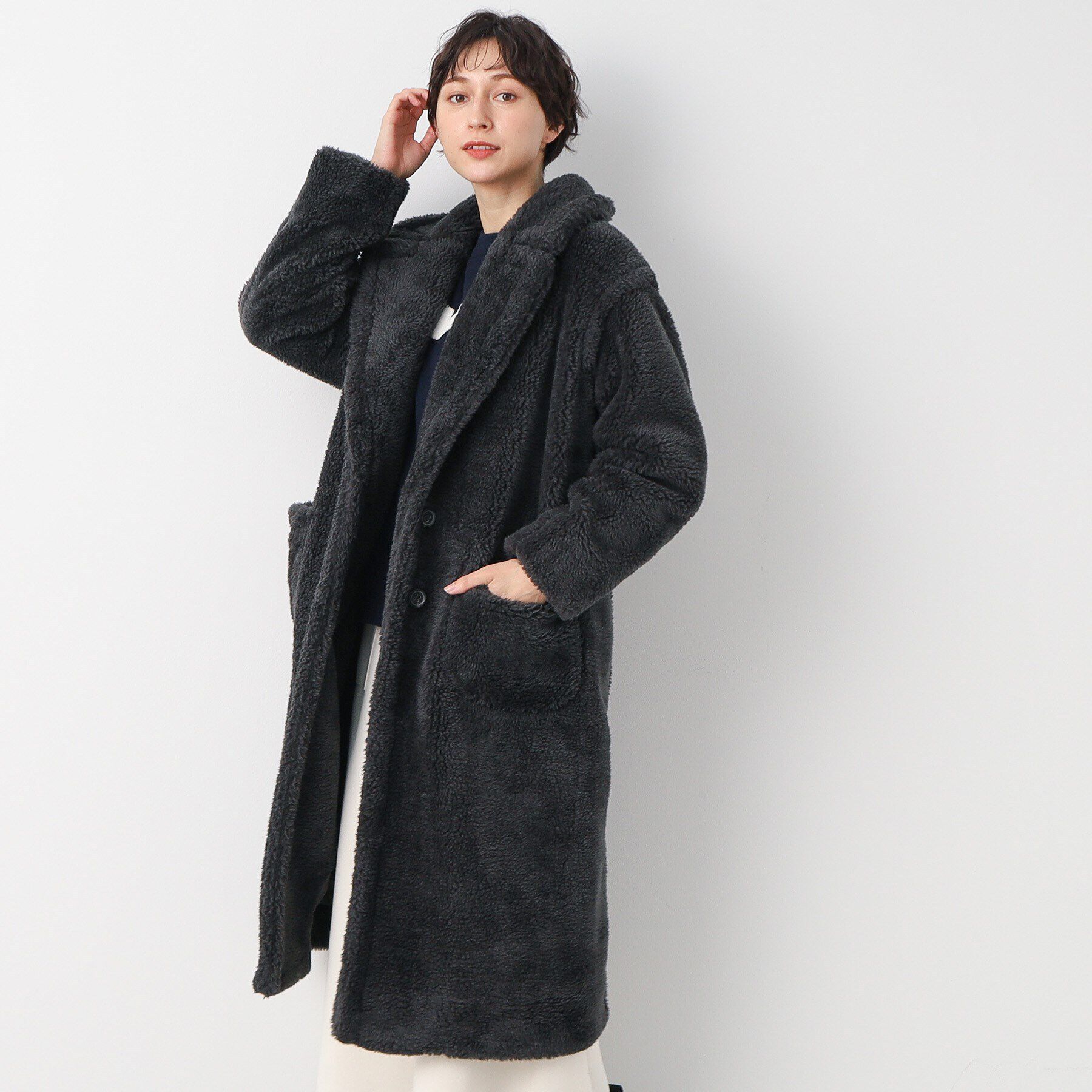 Dessin「ボアテーラードコート」|チェスターコート|