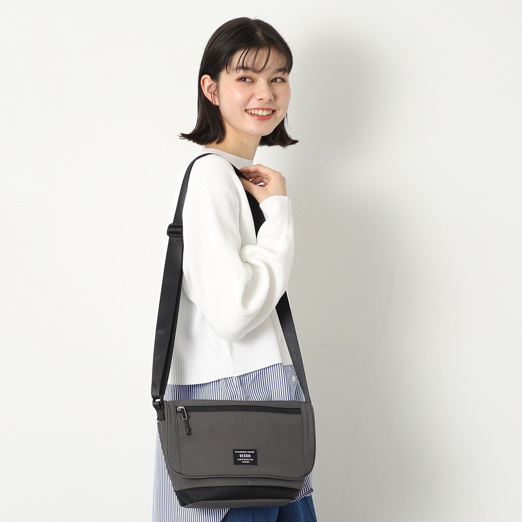 Dessin「ナイロンメッセンジャー」|ショルダー・メッセンジャー|チャコールグレー(0