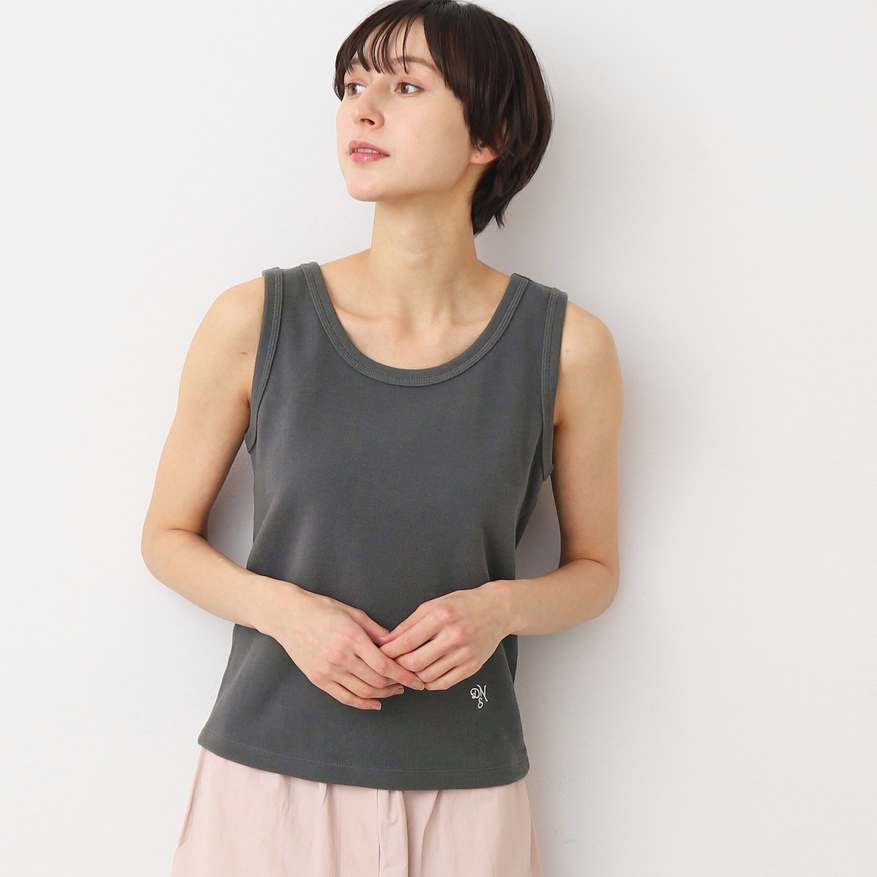 Dessin「【洗える】リブタンクトップ（S～L）」|キャミソール|