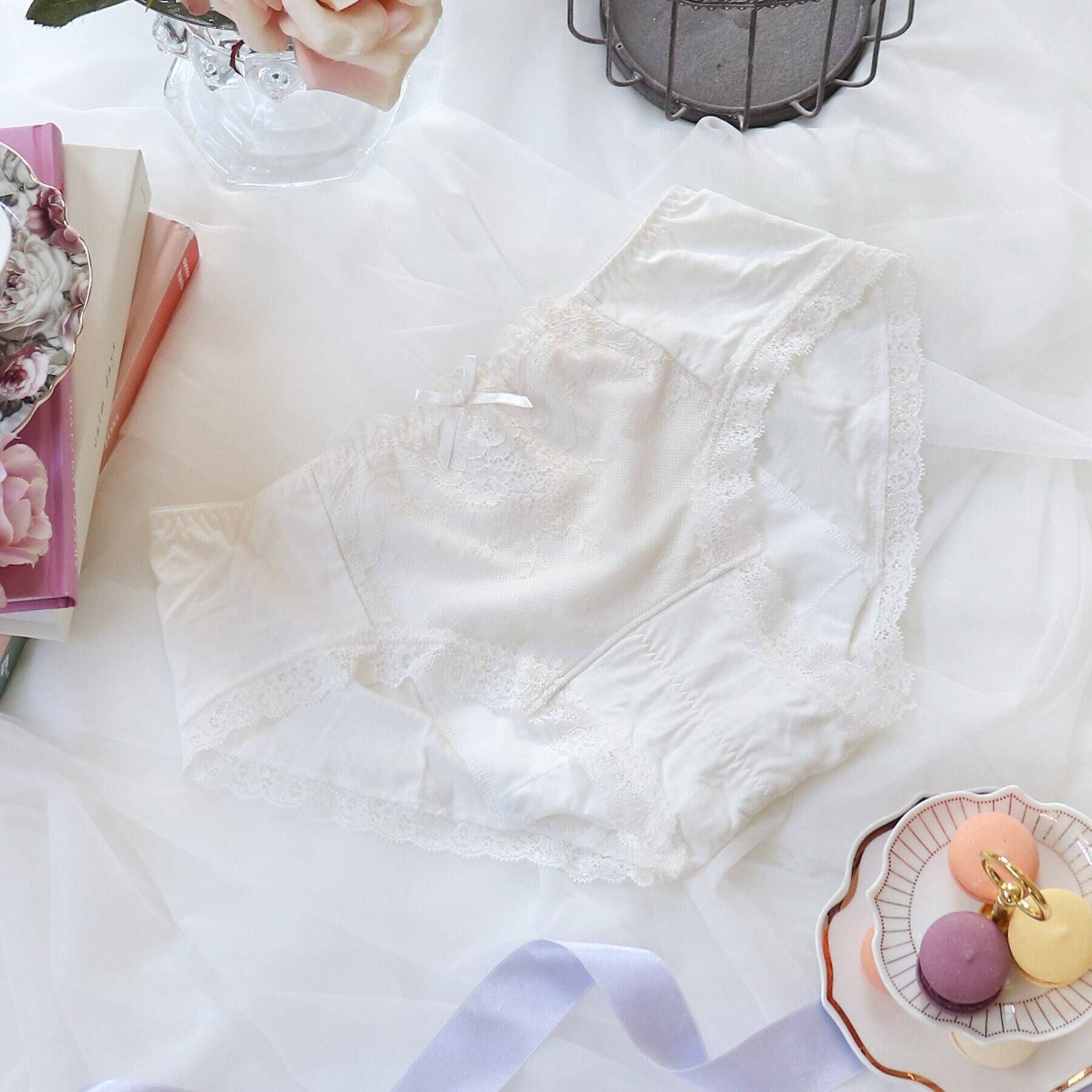 Risa Magli「アマイア ナイト用サニタリーショーツ」|インナー|アイボリー(004)