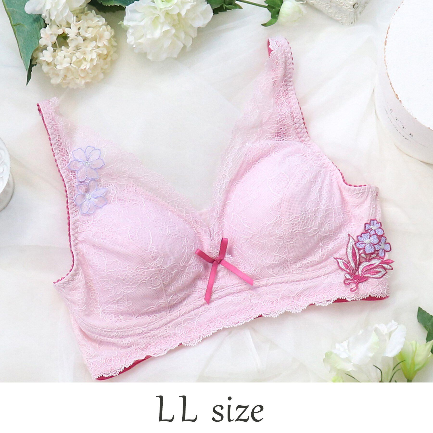 Risa Magli「ナタリア おやすみブラ」|インナー|ピンク(070)