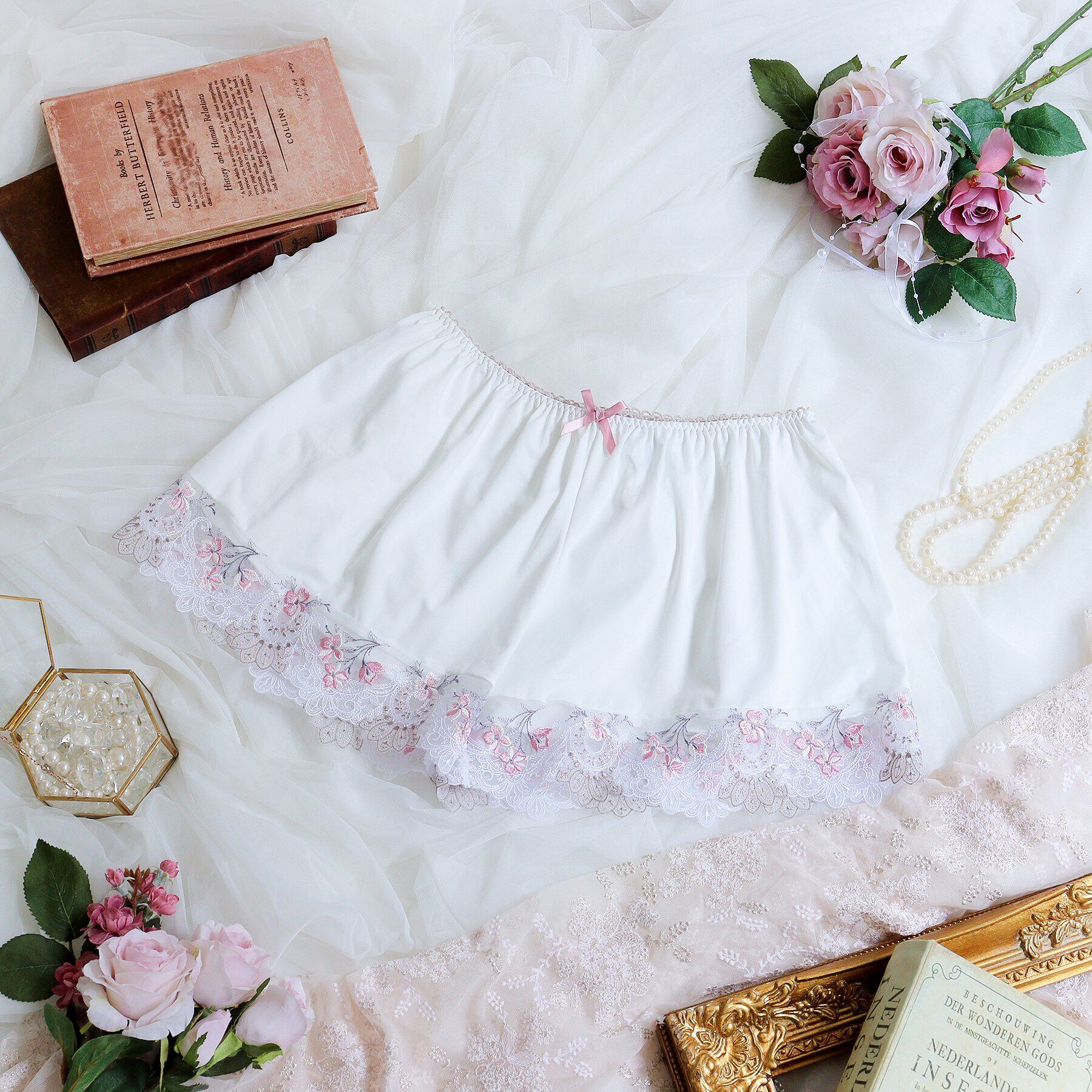 Risa Magli「アリーシャ タップパンツ」|インナー|ホワイト(001)