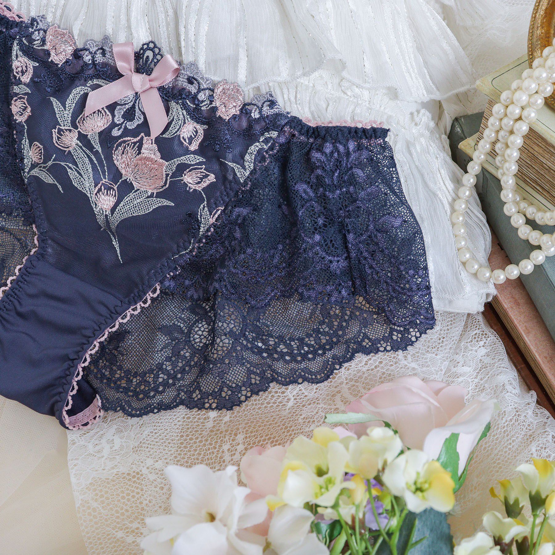 Risa Magli「ラリッサ レースショーツ」|インナー|