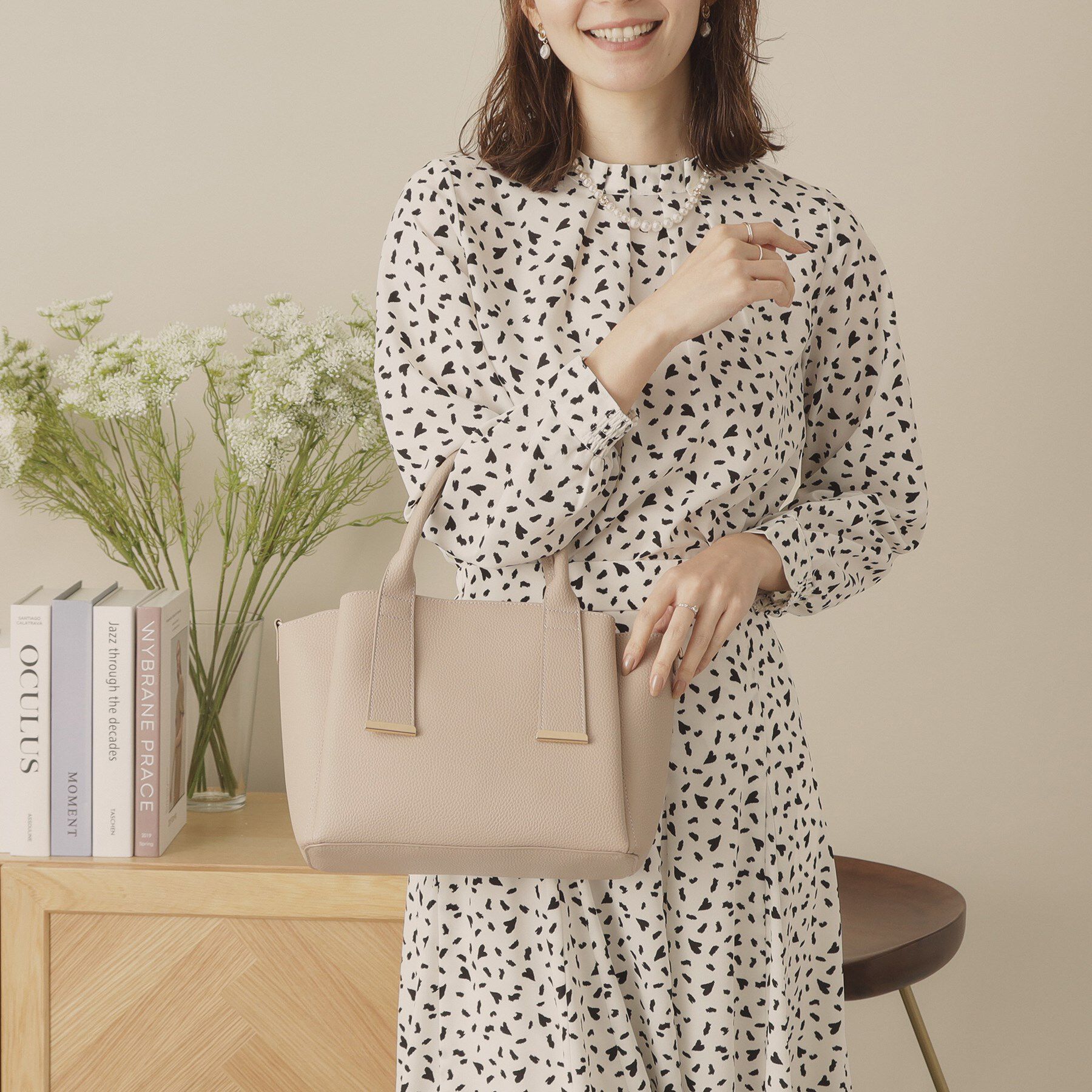 ITS&rsquo;DEMO「かるバッグ2WAYトート」|トートバッグ|グレージュ(050)