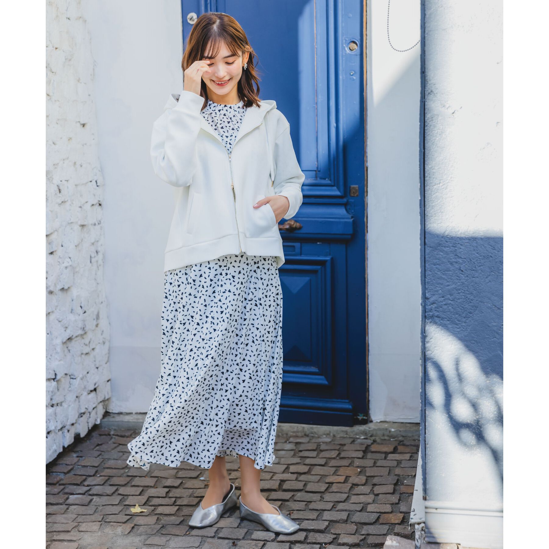 ITS&rsquo;DEMO「【手洗い可】ダブルジップダンボールパーカ」|パーカー|