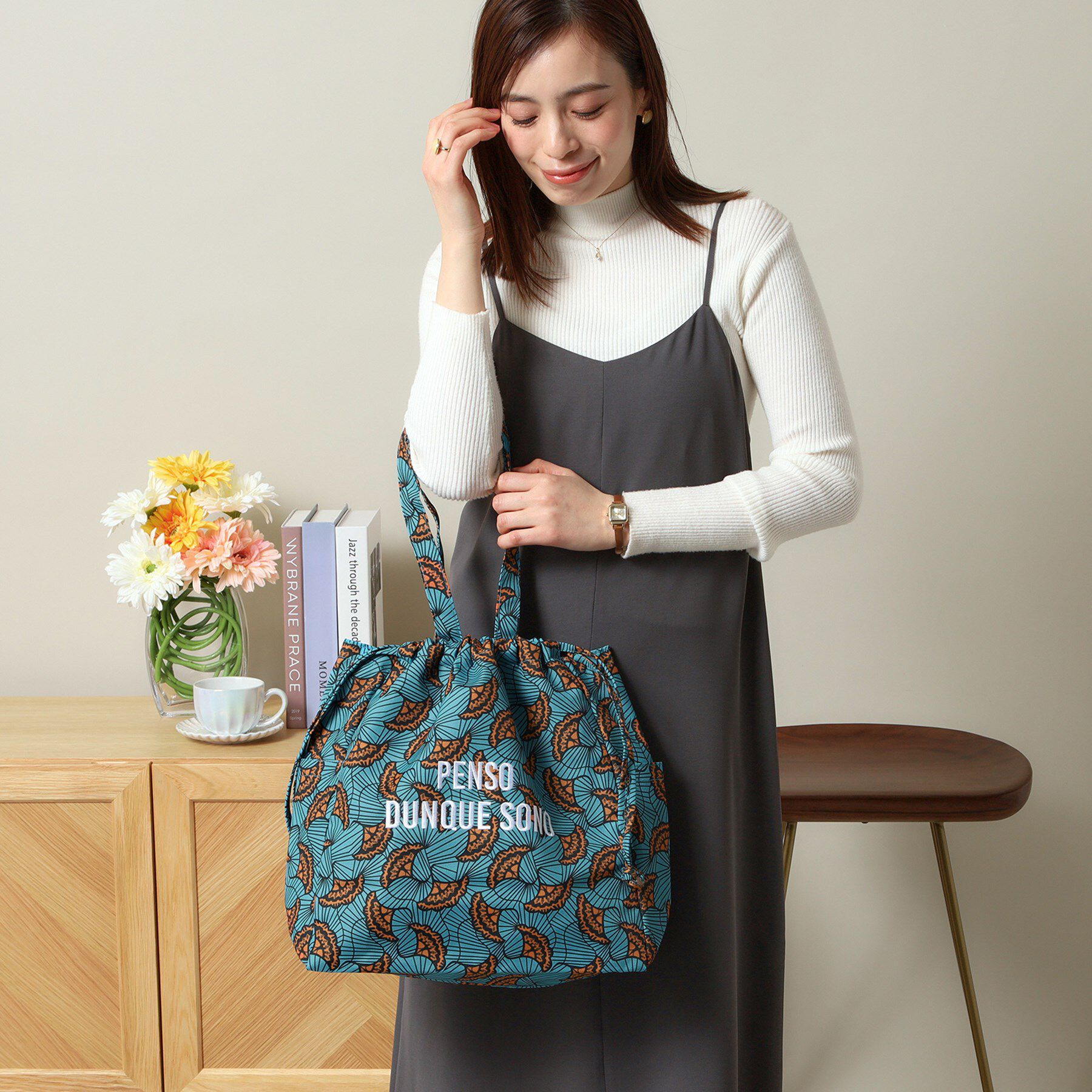 ITS&rsquo;DEMO「【A4対応／新柄追加】ラタプリントトート」|トートバッグ|