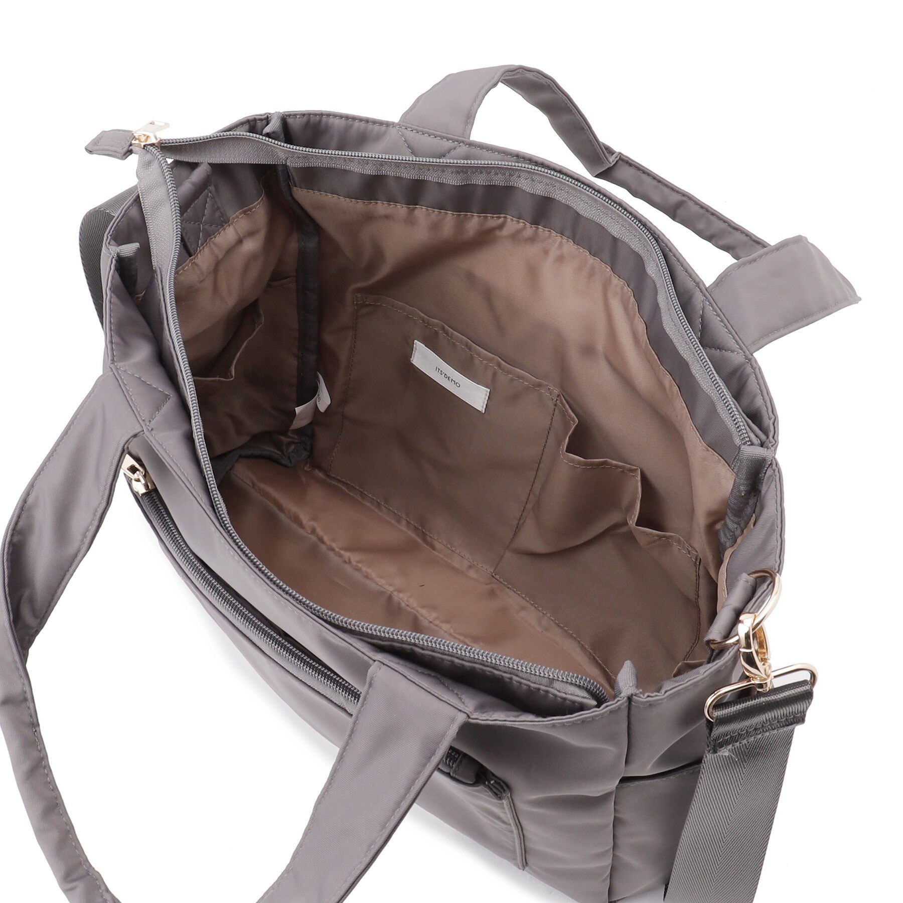 ITS&rsquo;DEMO「【旅行／キャリーオン可】ツイル14ポケット2WAYトート」|トートバッグ|