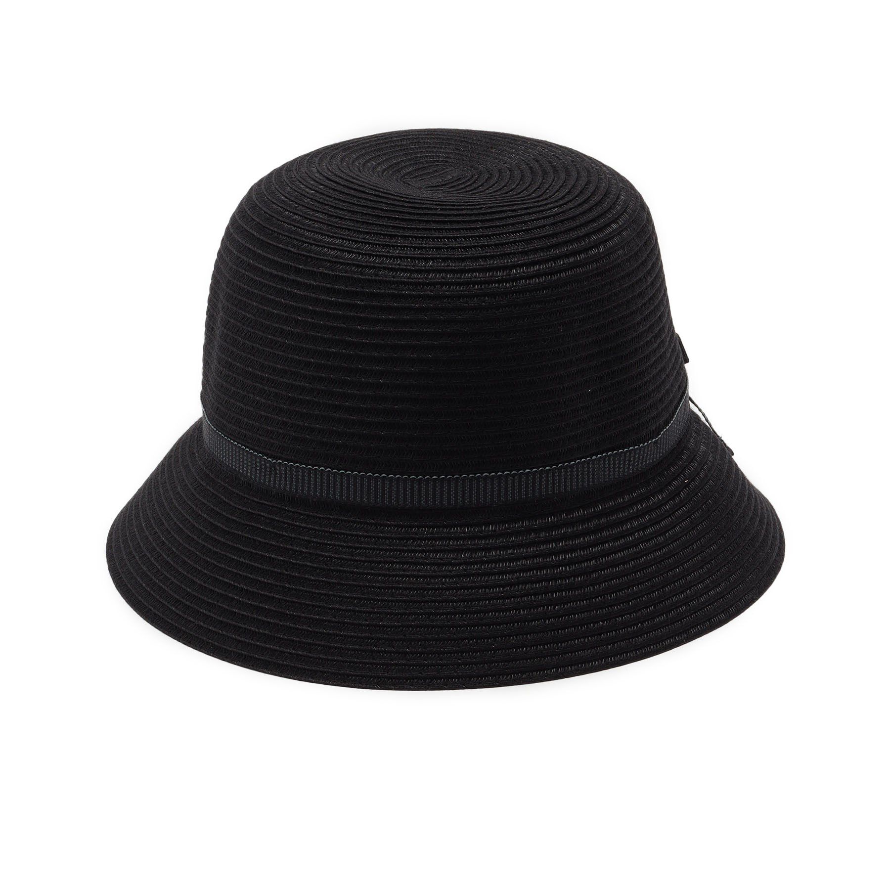 ITS&rsquo;DEMO「【サイズ調整可／手洗い可】細リボンハット」|ハット|ブラック(019)