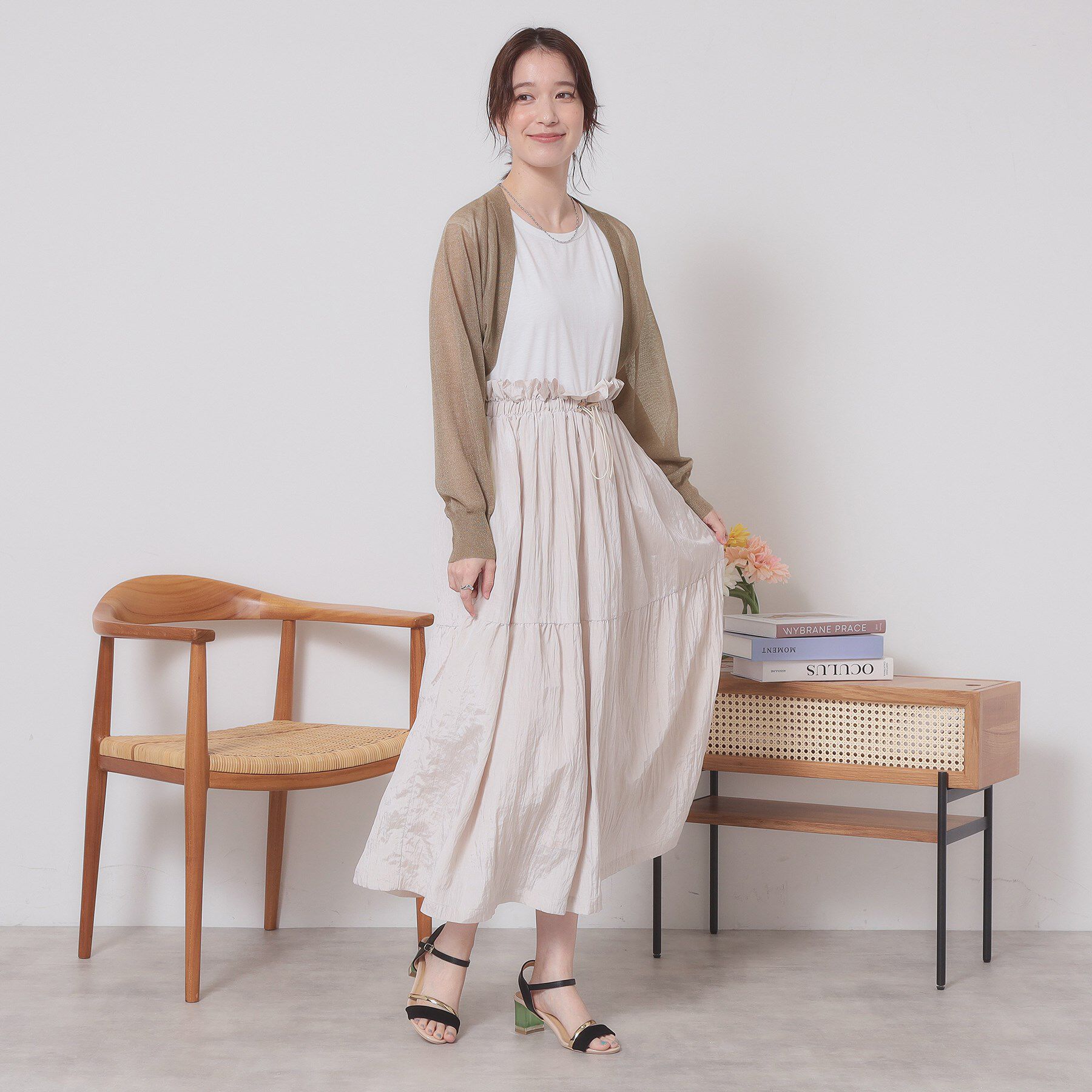 ITS&rsquo;DEMO「【定番人気／手洗い可】ラメボレロ」|カーディガン|