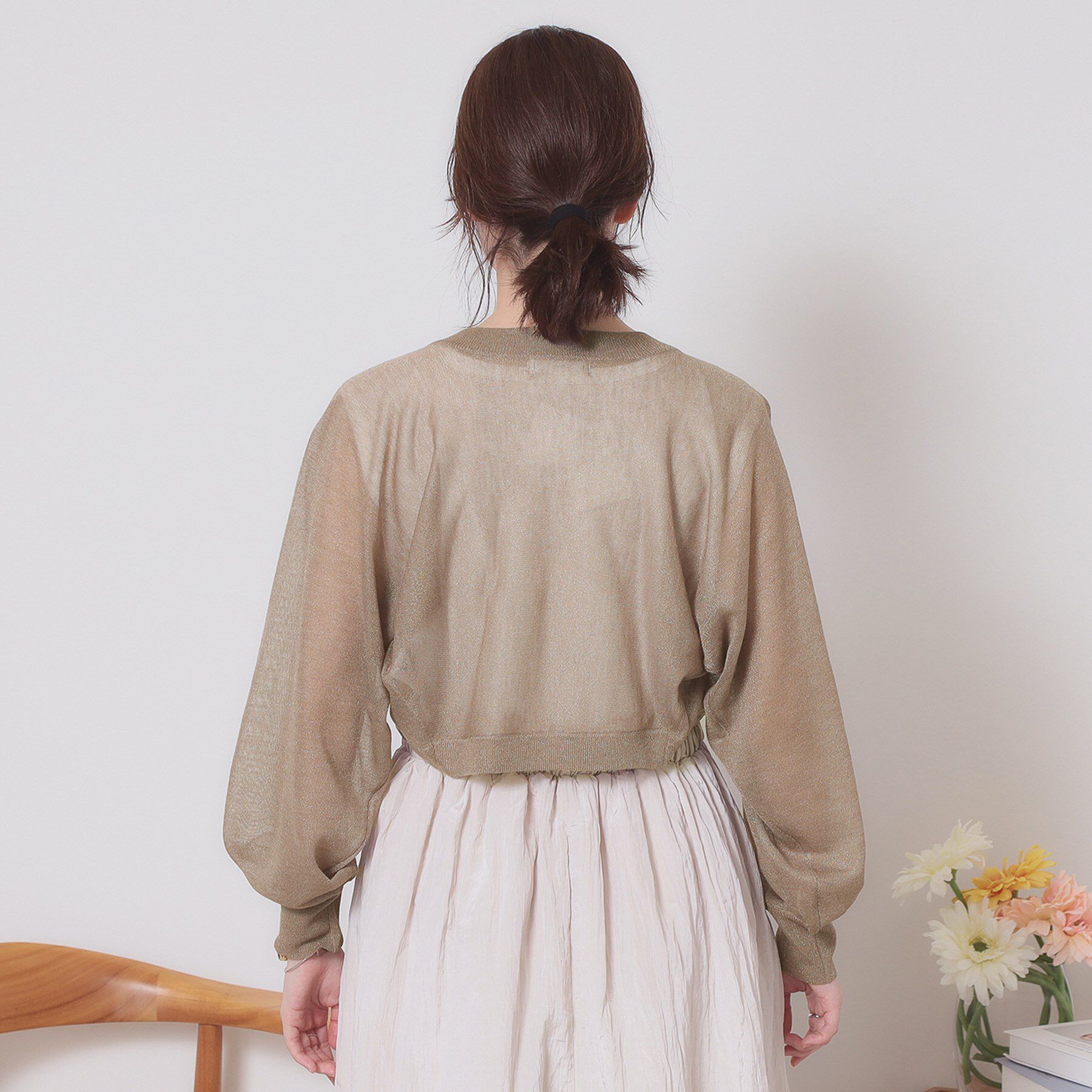 ITS&rsquo;DEMO「【定番人気／手洗い可】ラメボレロ」|カーディガン|