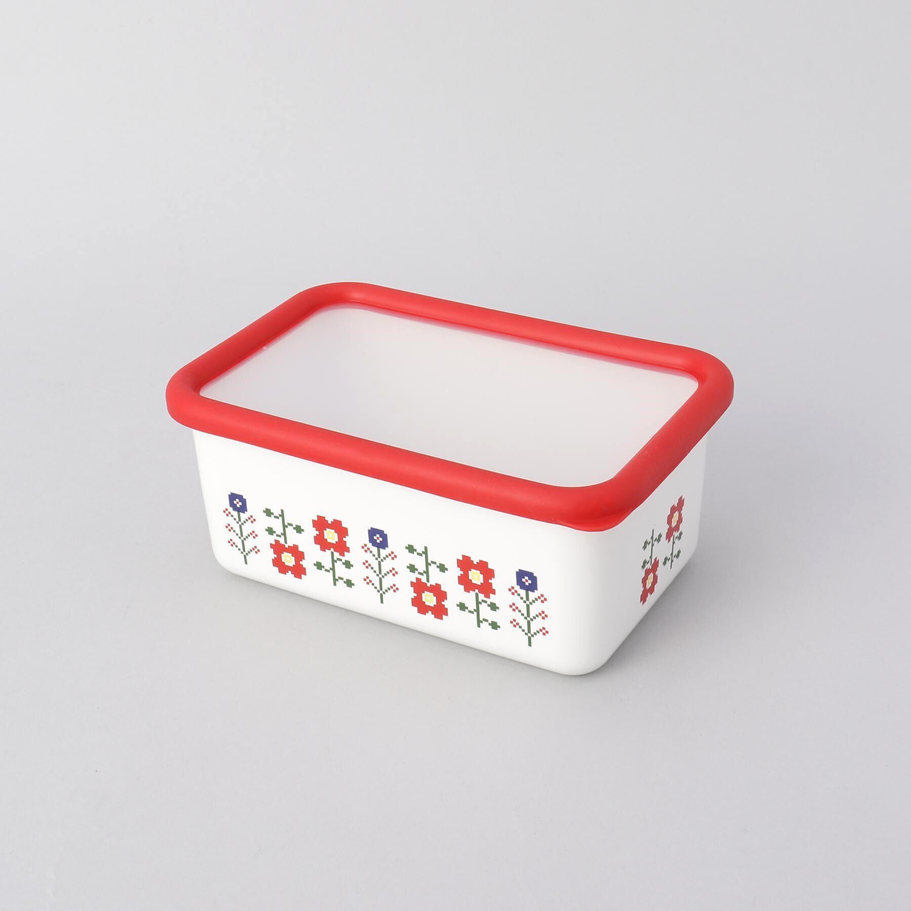 212 KITCHEN STORE「ミーサ深型角容器Ｍ RD ＜富士ホーロー ＞」|食器・キッチングッズ|