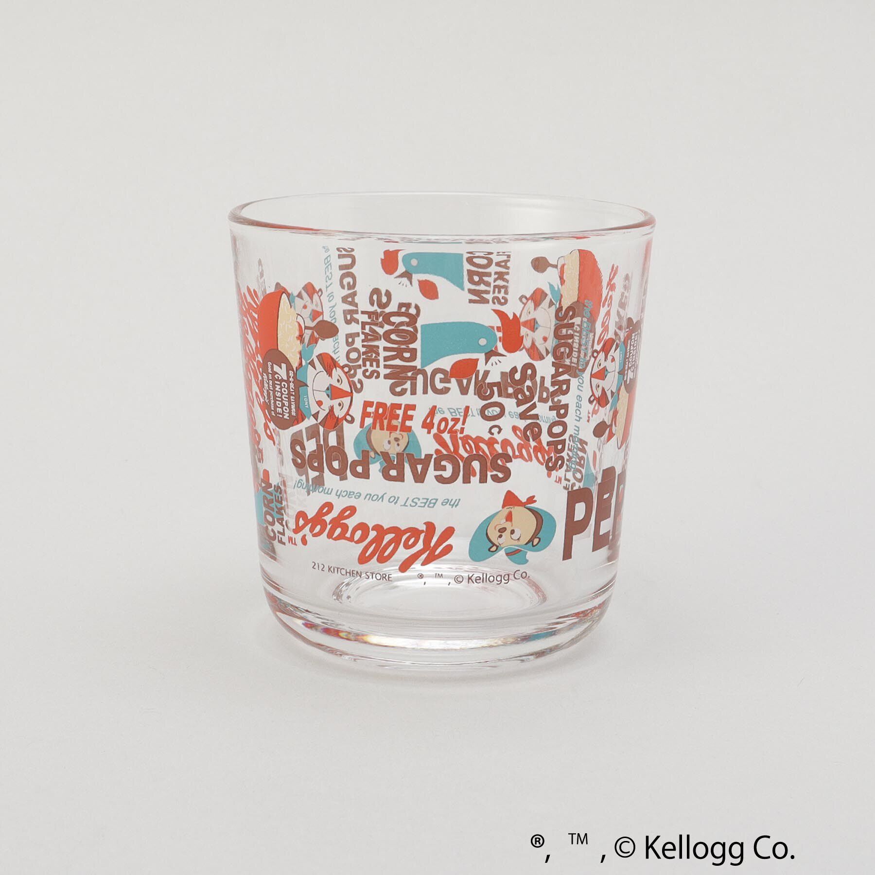 212 KITCHEN STORE「グラス240ml パターン ＜Kellogg&rsquo;s ケロッグ＞」|その他|