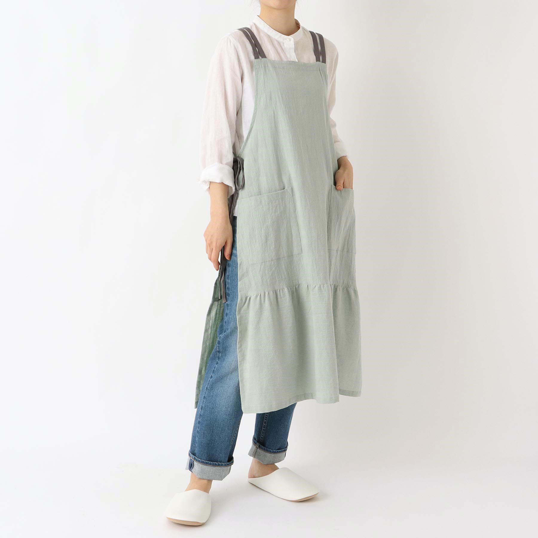 212 KITCHEN STORE「3Wayギャザーエプロン GR ＜212Kオリジナル ＞」|食器・キッチングッズ|