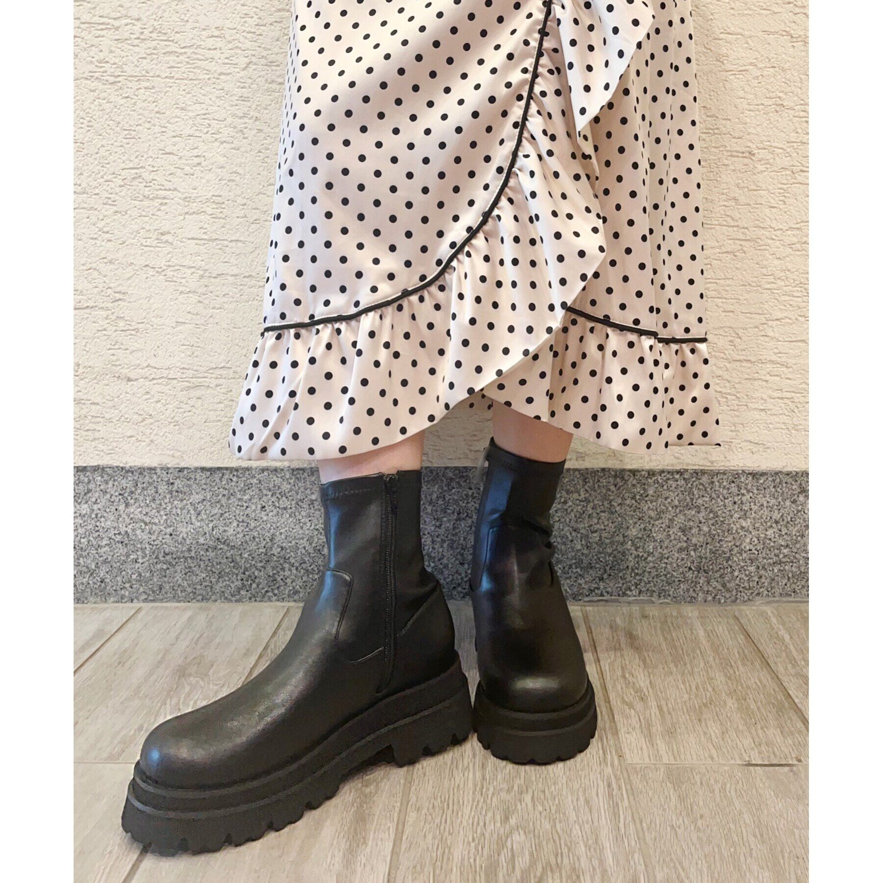 ESPERANZA「晴雨兼用トラックソールショートブーツ」|ショートブーツ|