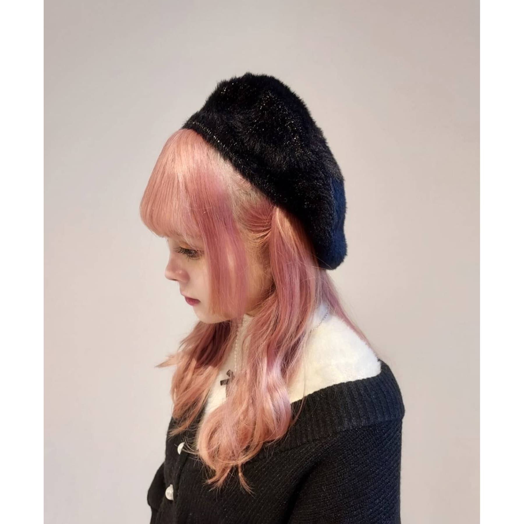 Grandedge「ラメ入シャギーベレー」|ハンチング・ベレー帽|