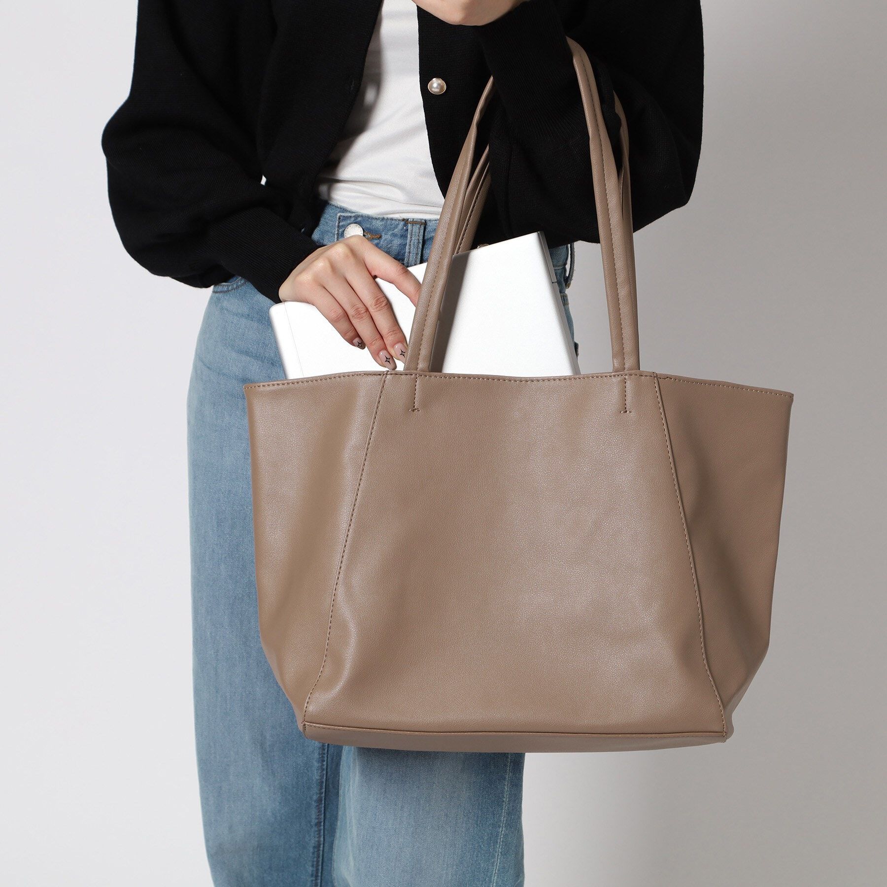 Ober Tashe「＼6色から選べる♪／軽量 大人A4トートバッグ　大容量」|トートバッグ|