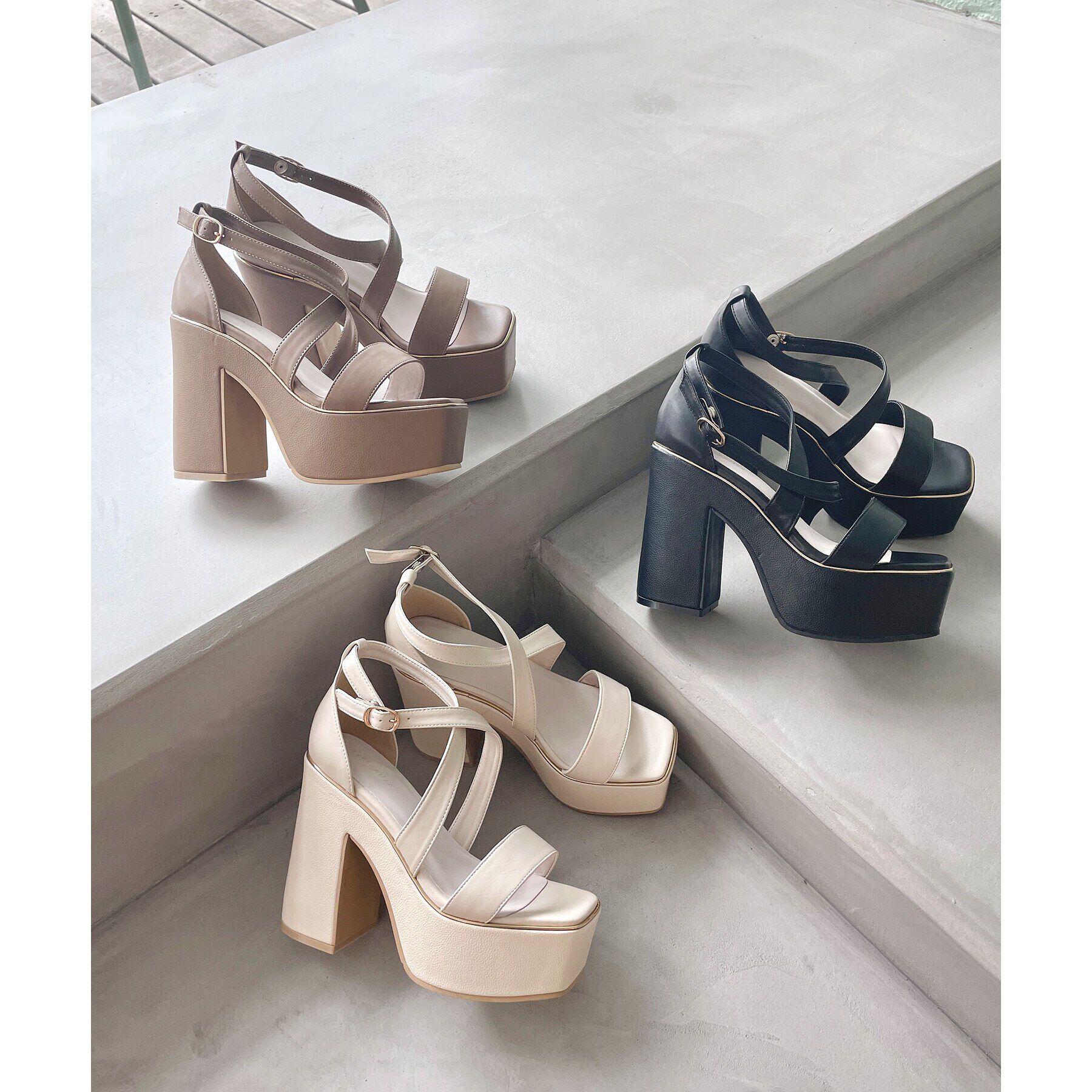 ESPERANZA「ラク盛りクロスストラップサンダル 24SS」|サンダル|