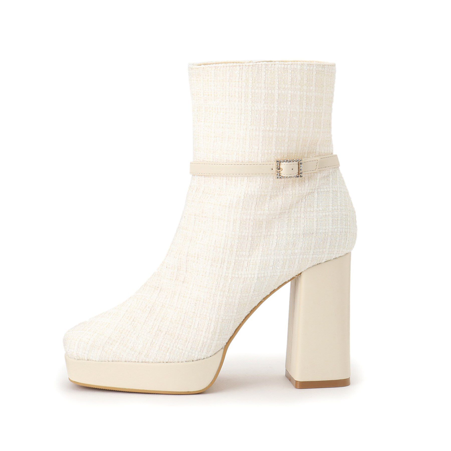 ESPERANZA「ツイードベルトショートブーツ」|ショートブーツ|