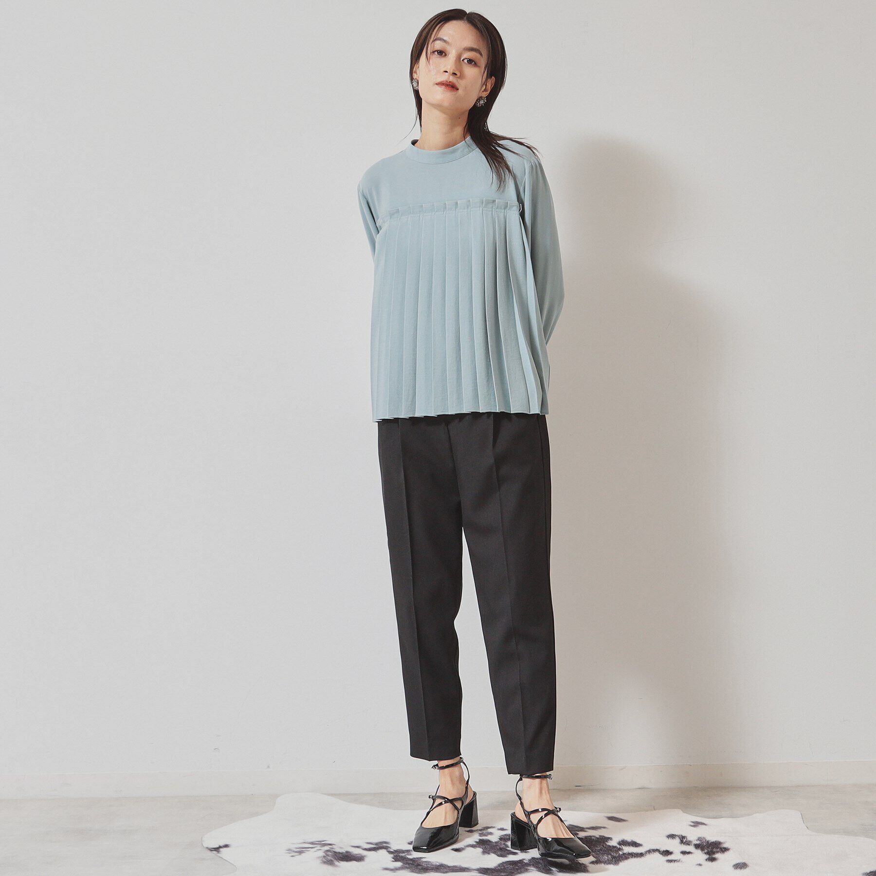 SunaUna「【ポケットフリル／大人フェミニン】テーパードパンツ」|その他|