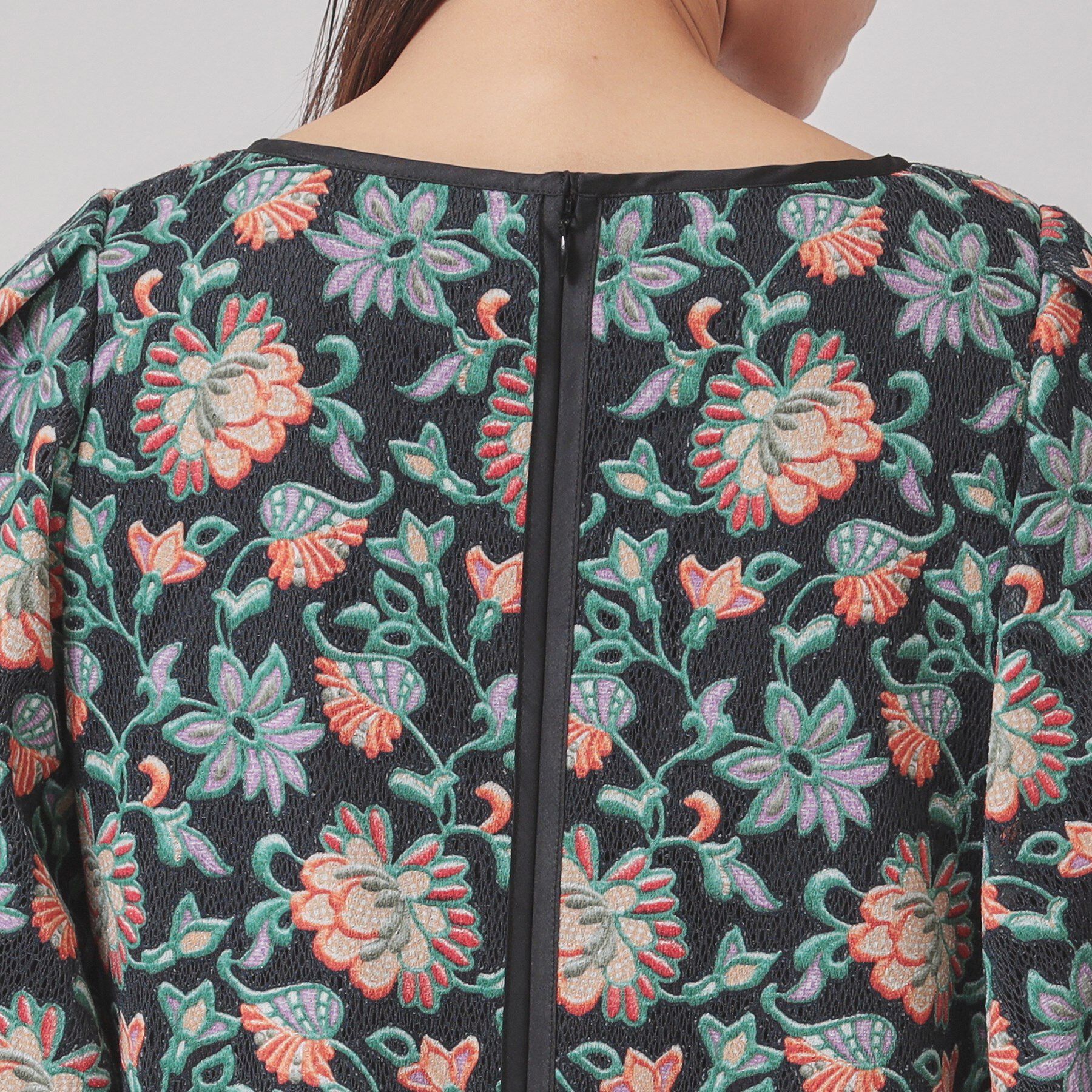 SunaUna「【オパールレース／パフスリーブ】ティアードワンピース」|ワンピース|