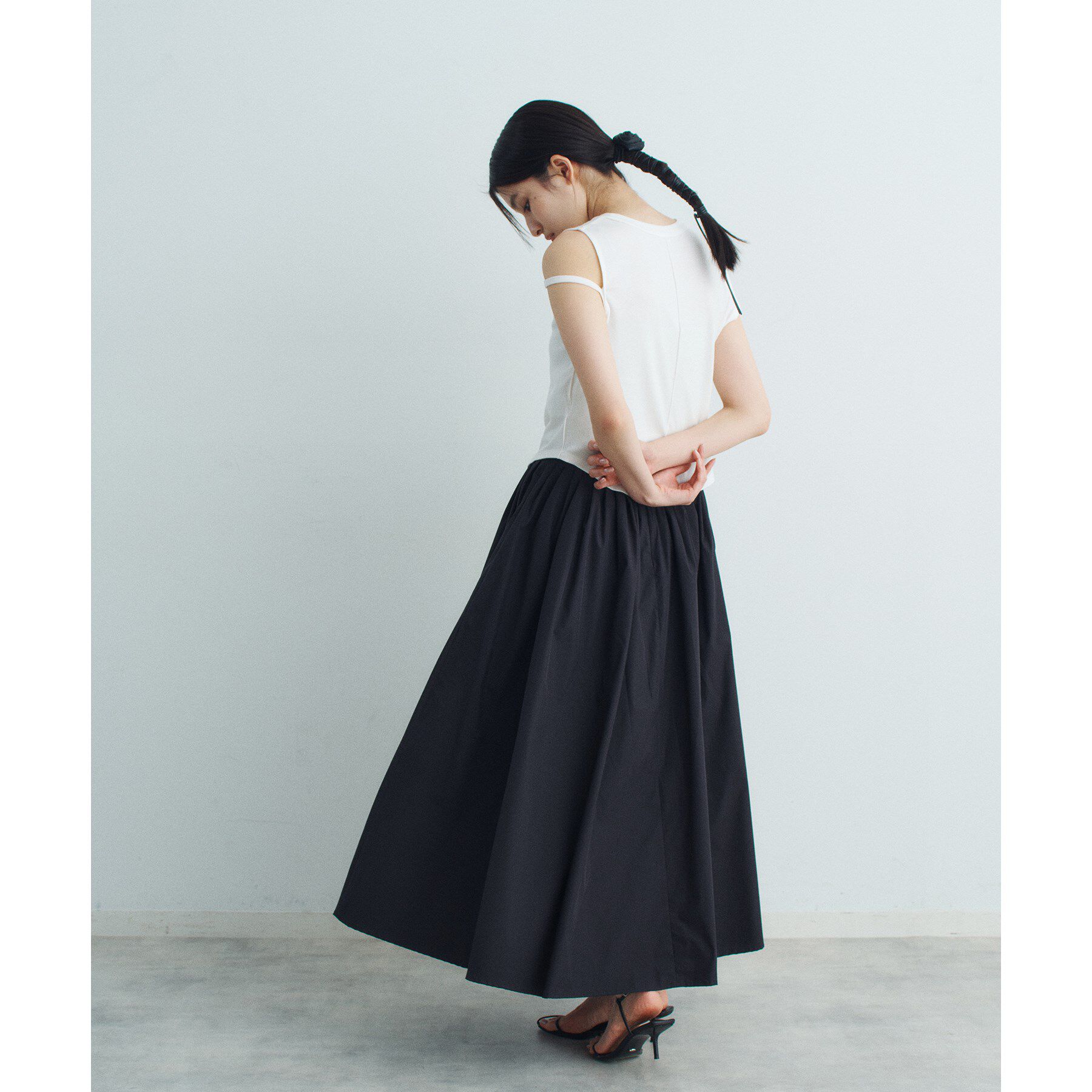 CODE A「heyep｜Faux Leather Rose Tie＆Choker」|ネックレス|