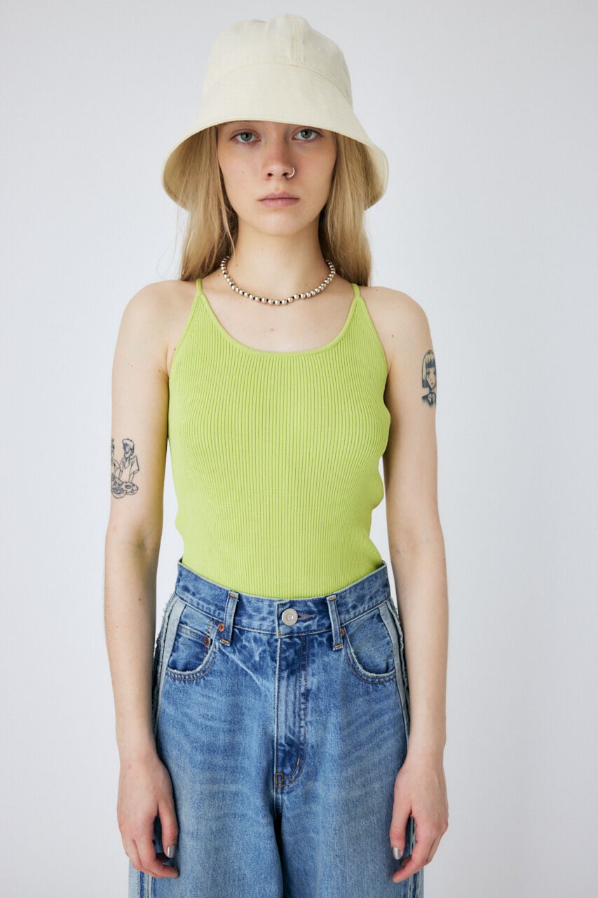 MOUSSY「OFF SHOULDER カーディガン＆キャミセット」|ニット・セーター|