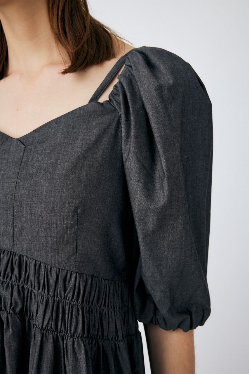 MOUSSY「2WAY BALLOON SLEEVE ドレス」|ワンピース|