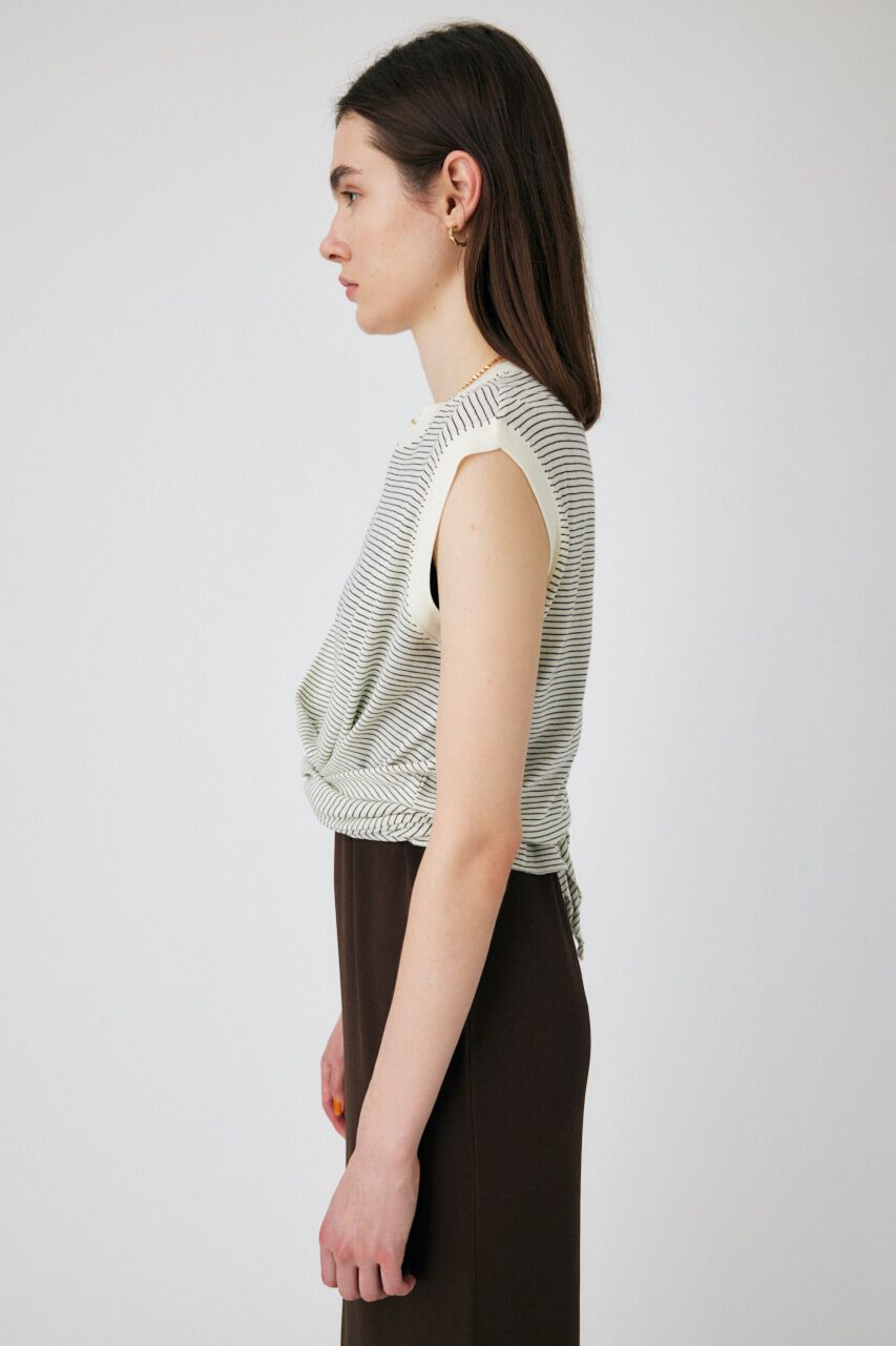 MOUSSY「BACK TIE SLEEVELESS トップス」|タンクトップ|