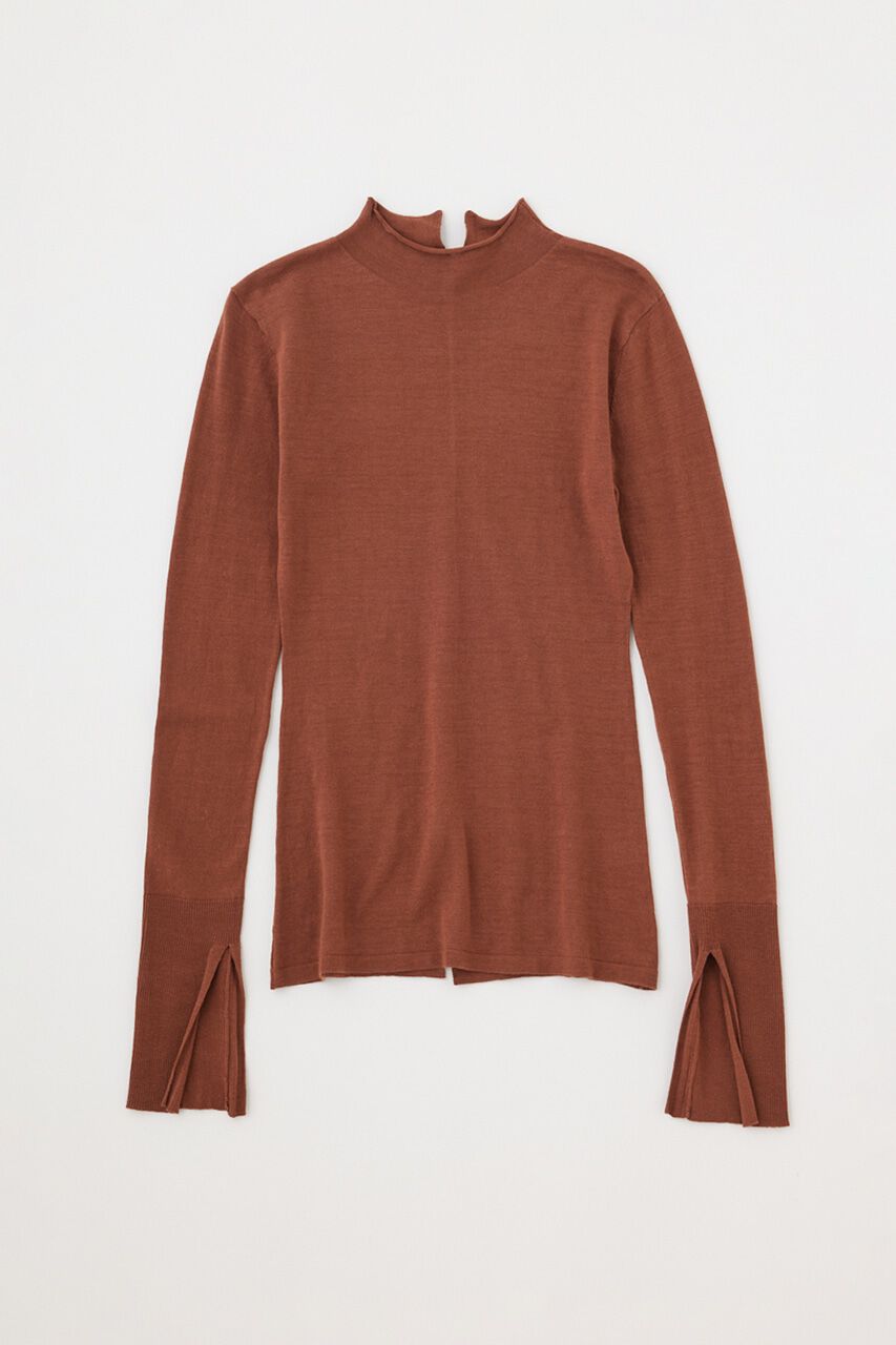 MOUSSY「バック スリット THIN ニット」|ニット・セーター|D/BRN3